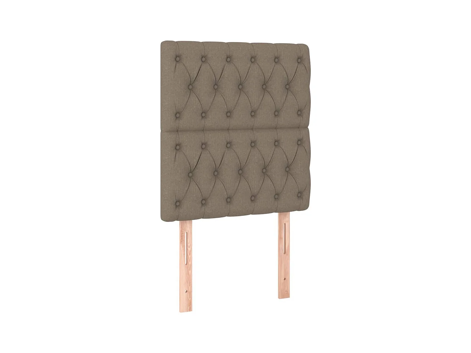 Hoofdbord LED 80x7x118/128 cm stof taupe