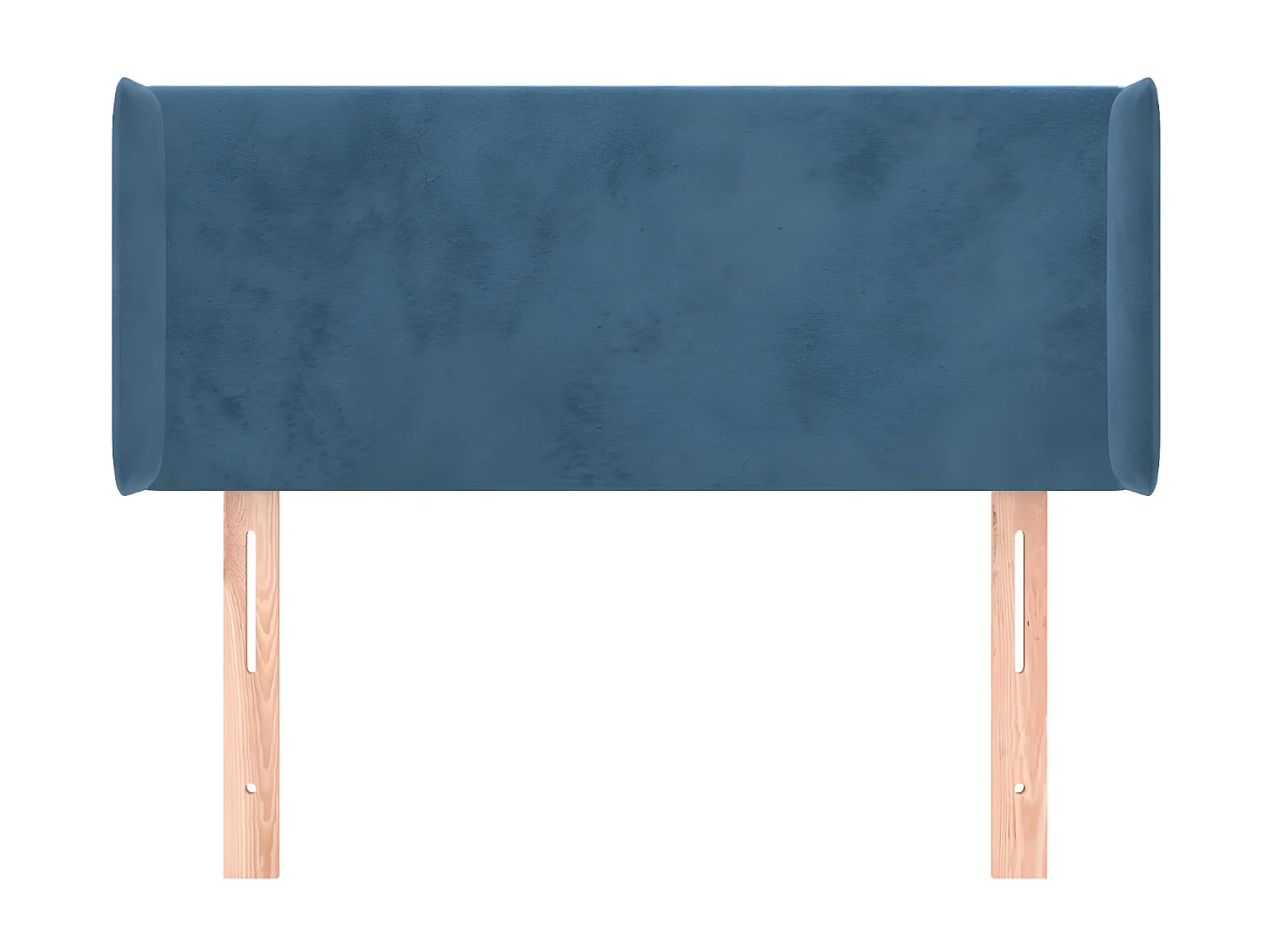 Tête de lit avec oreilles Bleu Foncé 83x16x78/88 cm Velours