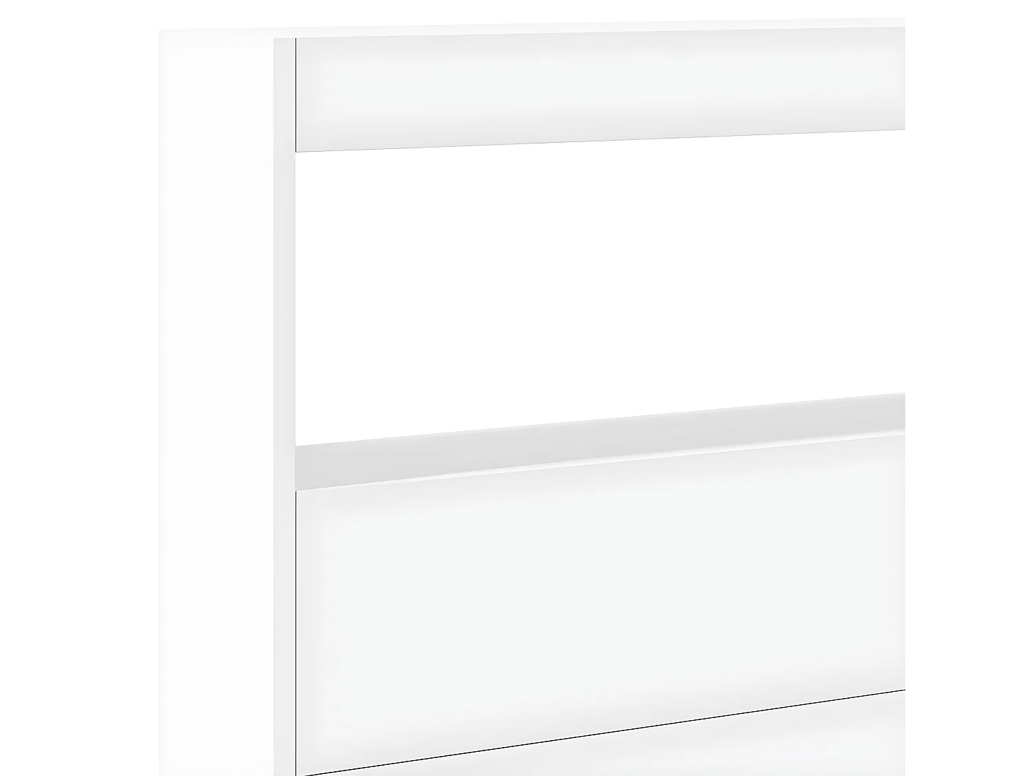 Armoire tête de lit avec LED blanc 220x17x102 cm