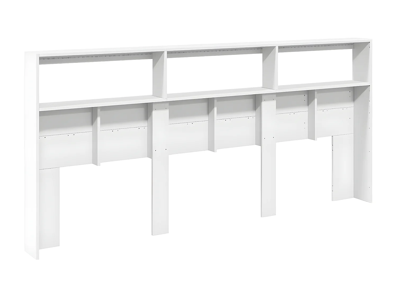 Armoire tête de lit avec LED blanc 220x17x102 cm