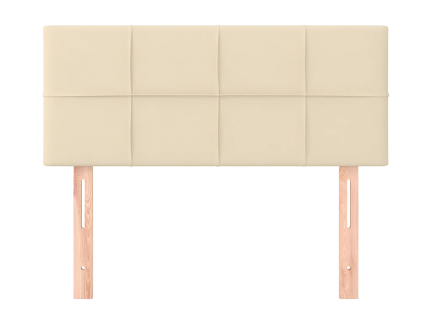 Tête de lit Crème 100x5x78/88 cm Tissu