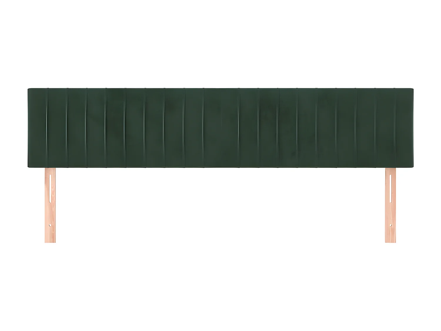 Têtes de lit 2 pièces Vert foncé 80x5x78/88 cm Velours