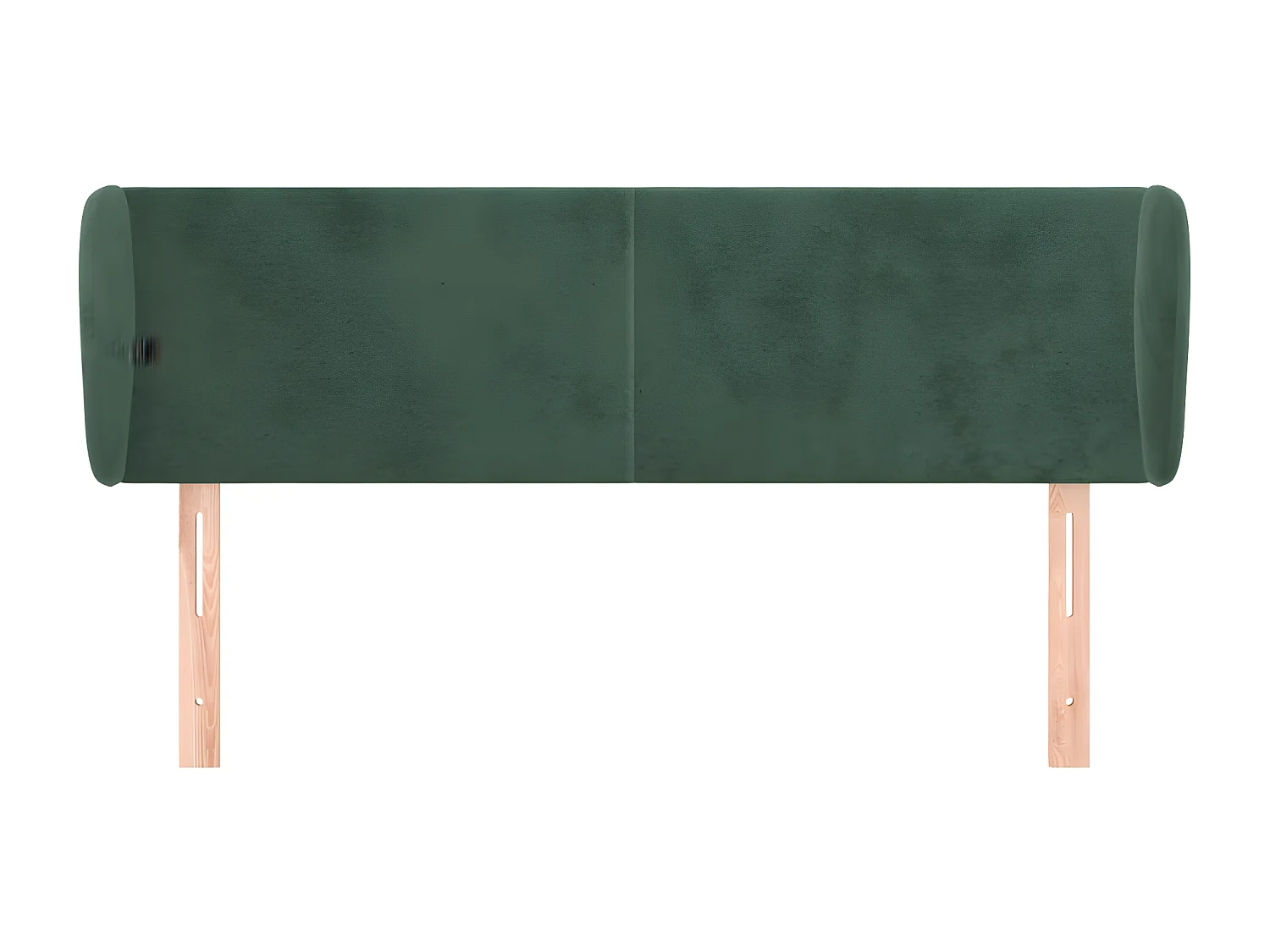 Tête de lit avec oreilles Vert foncé 147x23x78/88 cm Velours