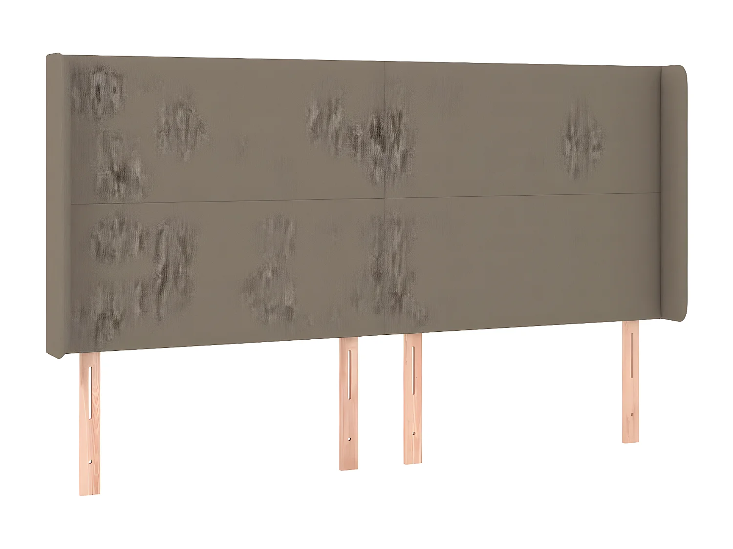 Tête de lit avec oreilles Taupe 163x16x118/128 cm Tissu