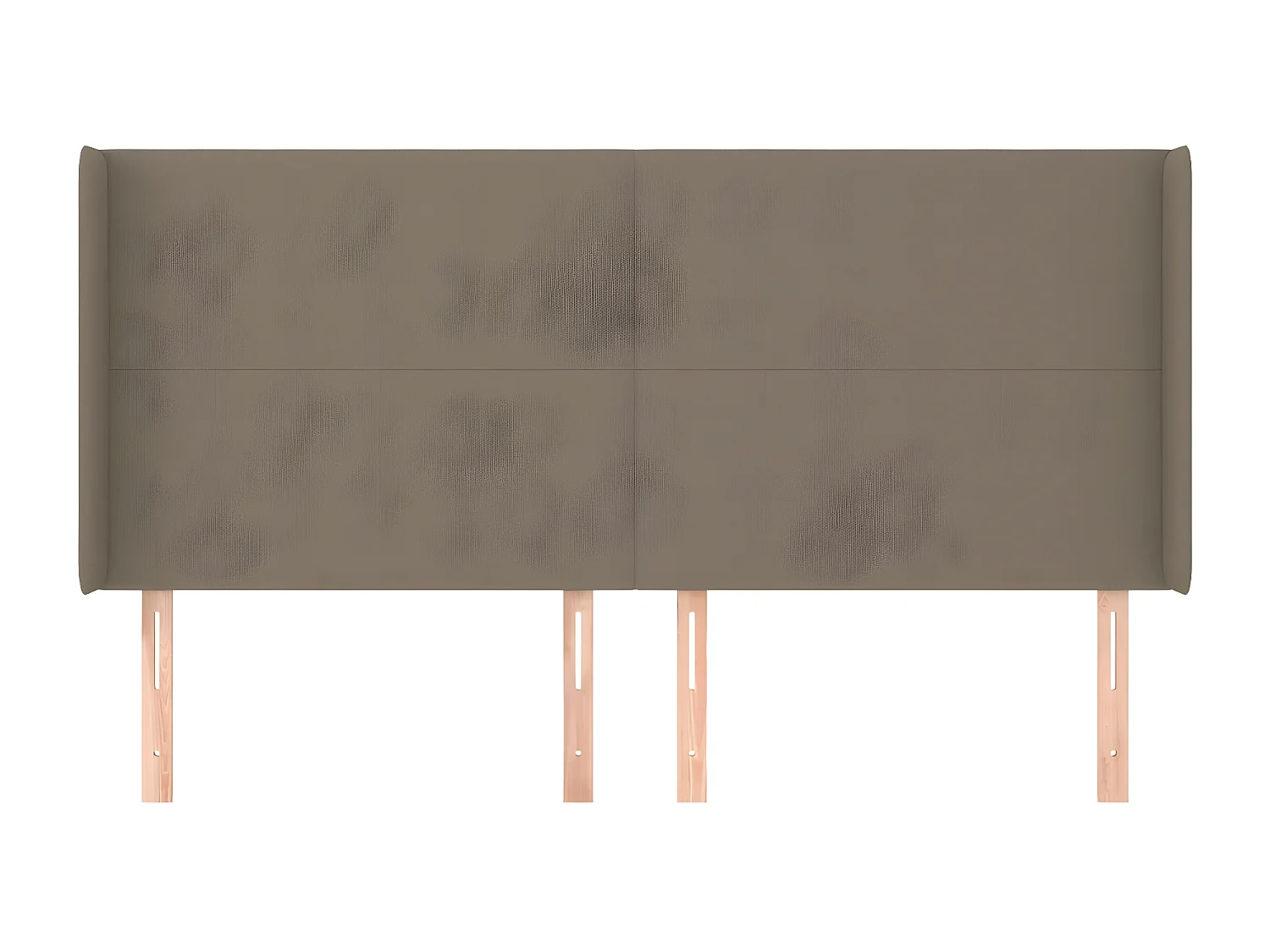 Tête de lit avec oreilles Taupe 163x16x118/128 cm Tissu