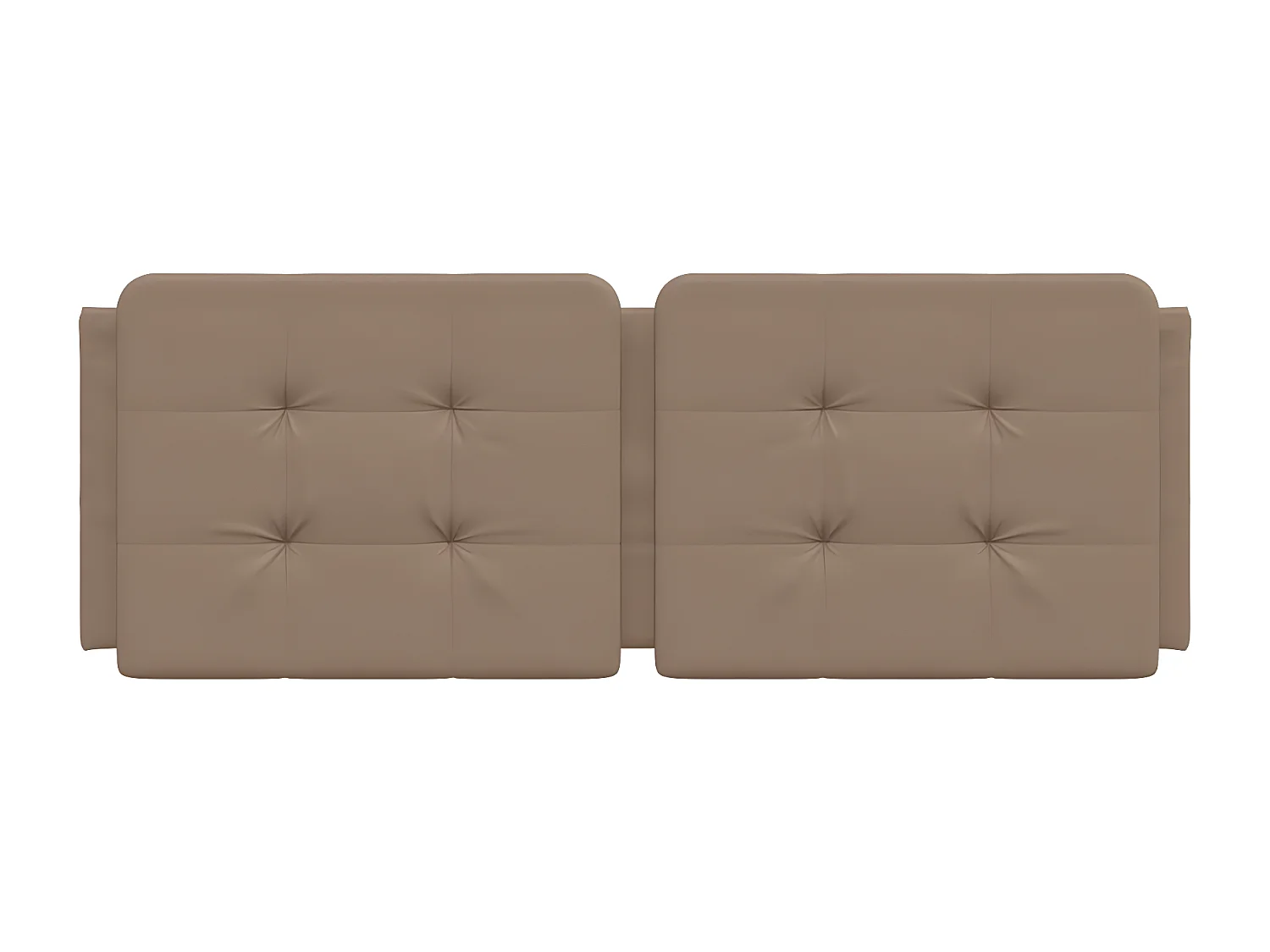 Coussin de tête de lit cappuccino 140 cm similicuir