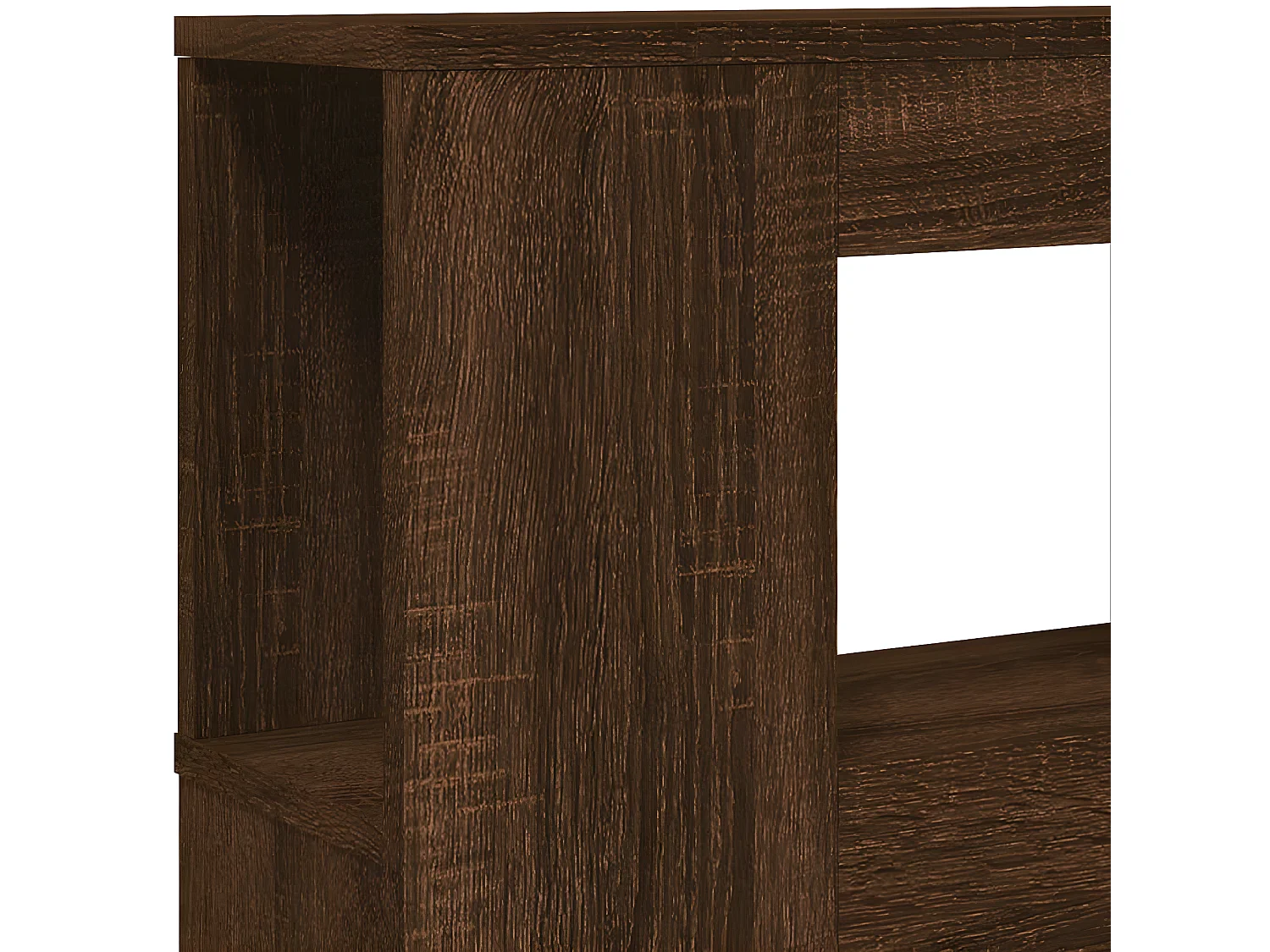 Tête de lit à LED chêne marron 180x18,5x103,5cm bois ingénierie