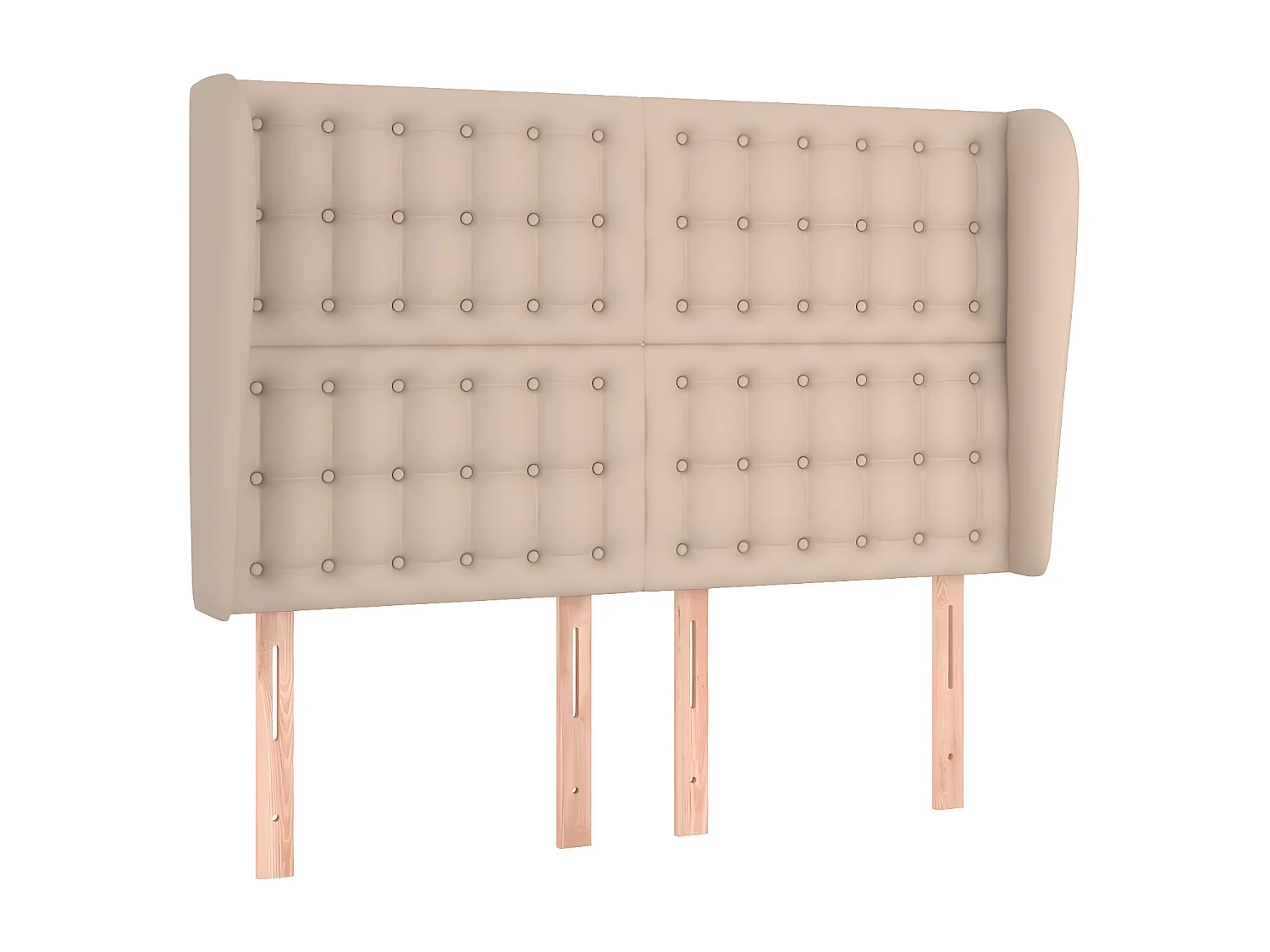 Tête de lit avec oreilles Cappuccino 147x23x118/128 cm