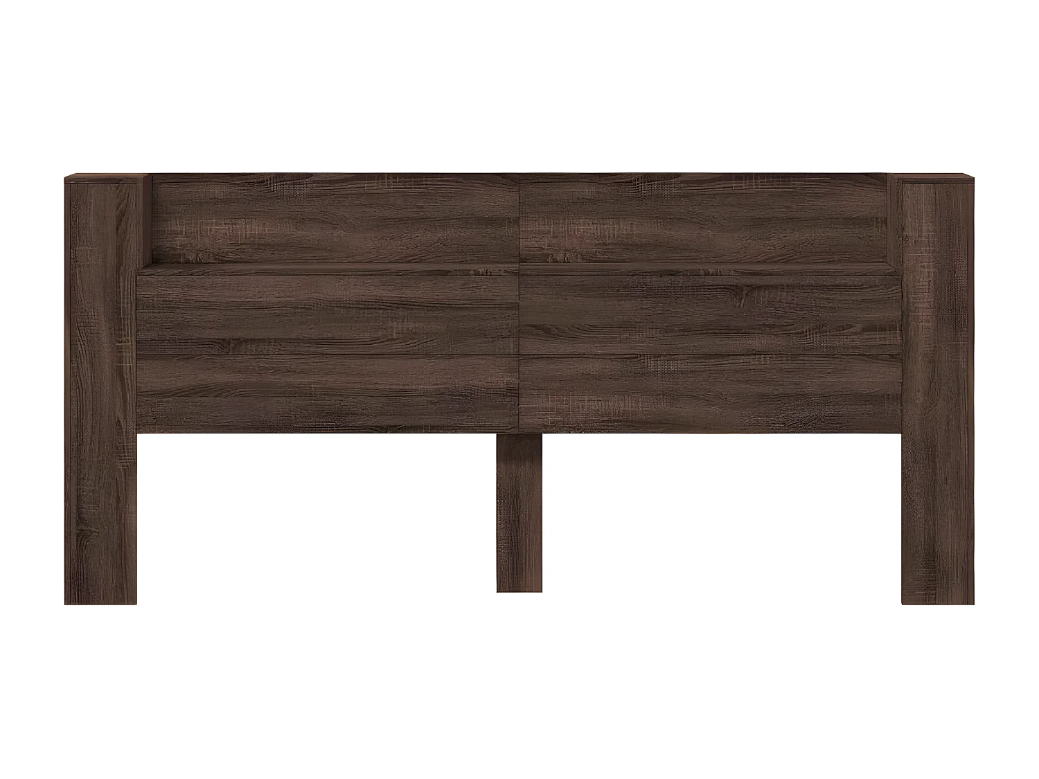 Armoire tête de lit avec LED chêne marron 220x16,5x103,5 cm