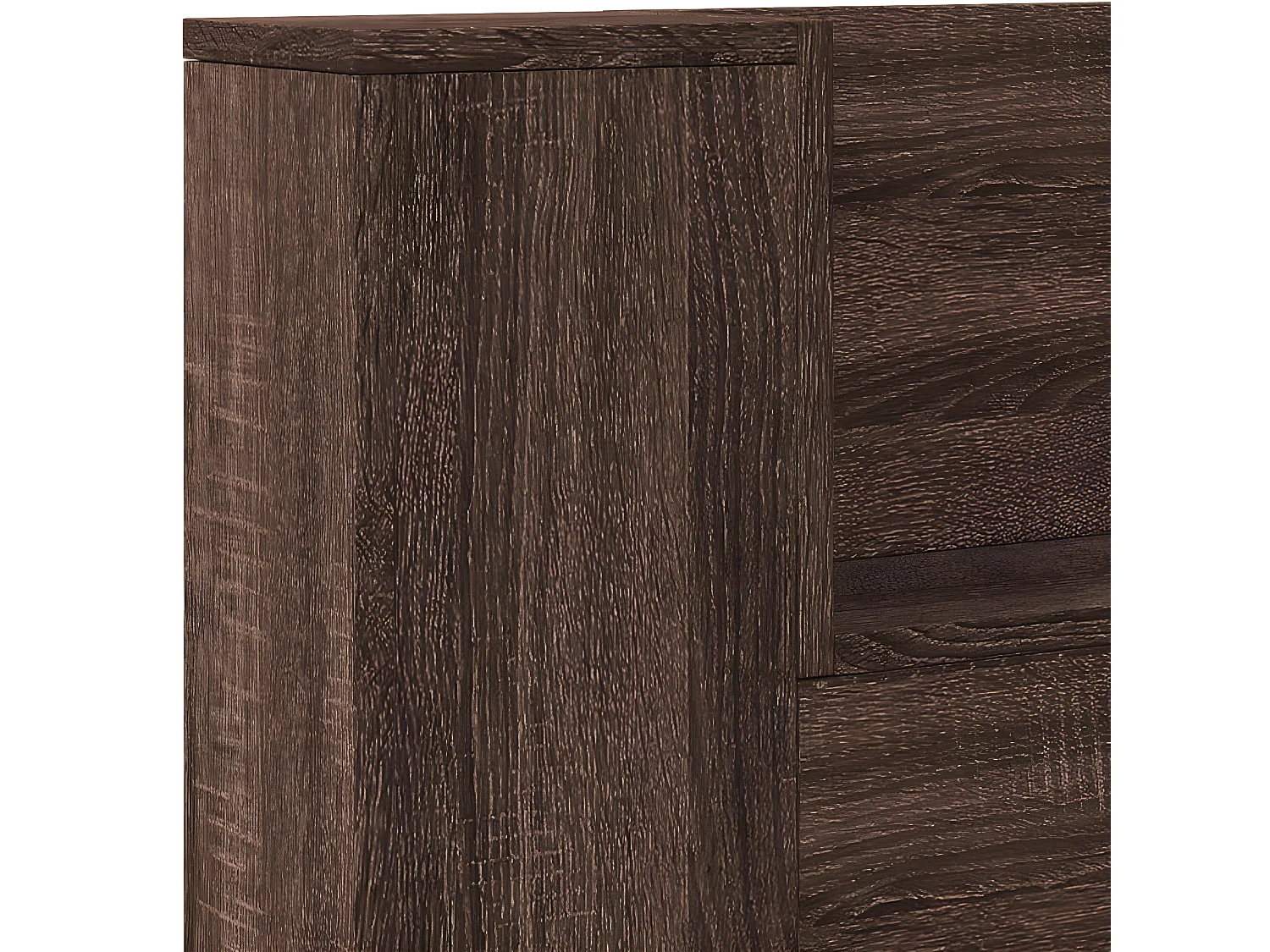 Armoire tête de lit avec LED chêne marron 220x16,5x103,5 cm