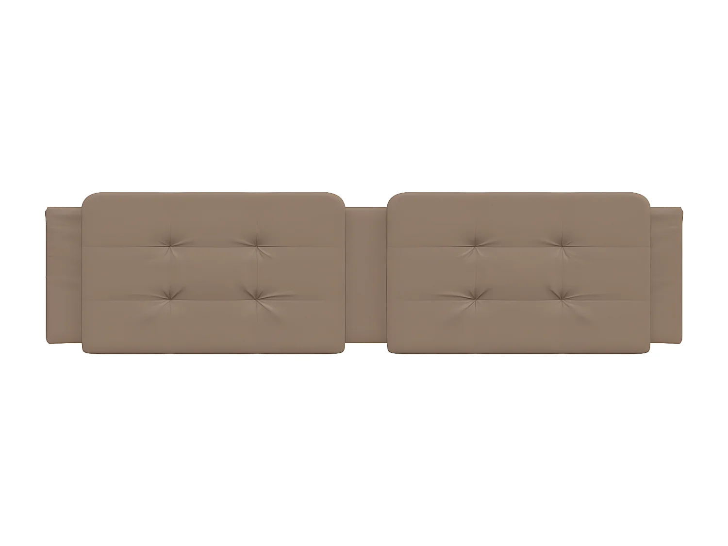 Coussin de tête de lit cappuccino 200 cm similicuir