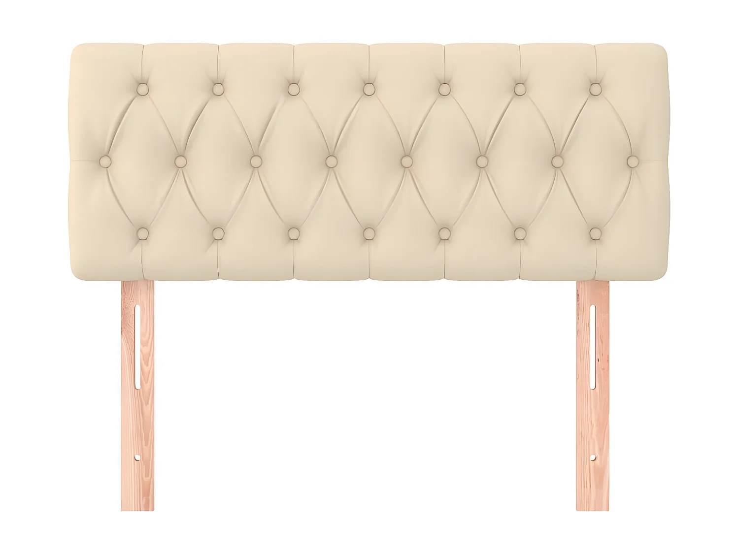 Tête de lit Crème 100x7x78/88 cm Tissu