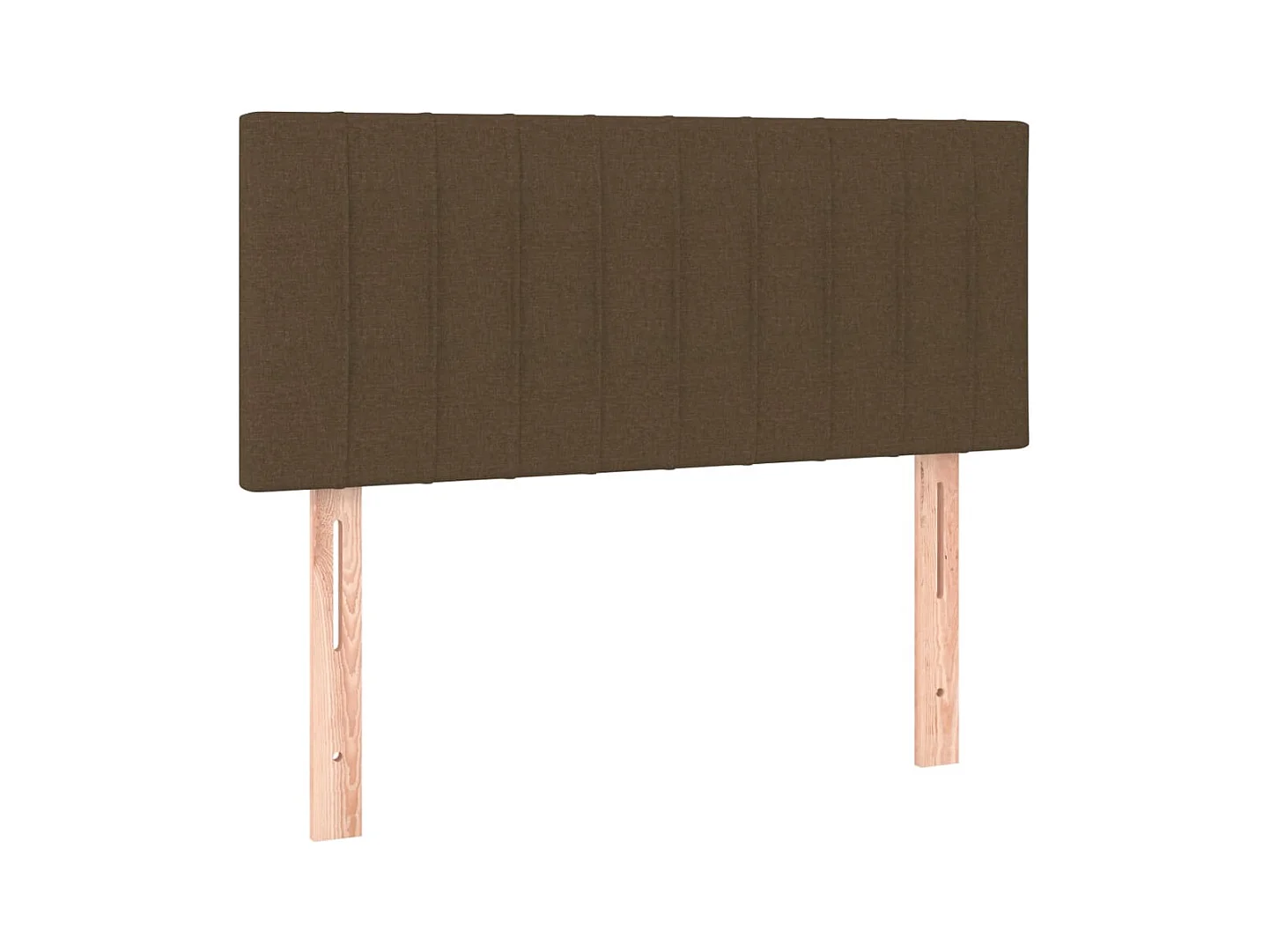 Tête de lit à LED Marron Foncé 80x5x78/88 cm Tissu