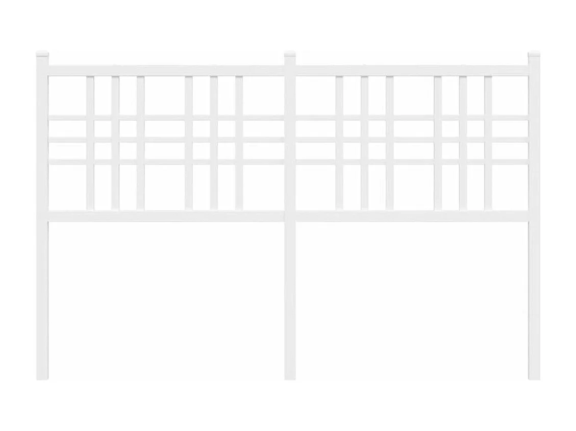 Tête de lit métal blanc 120 cm