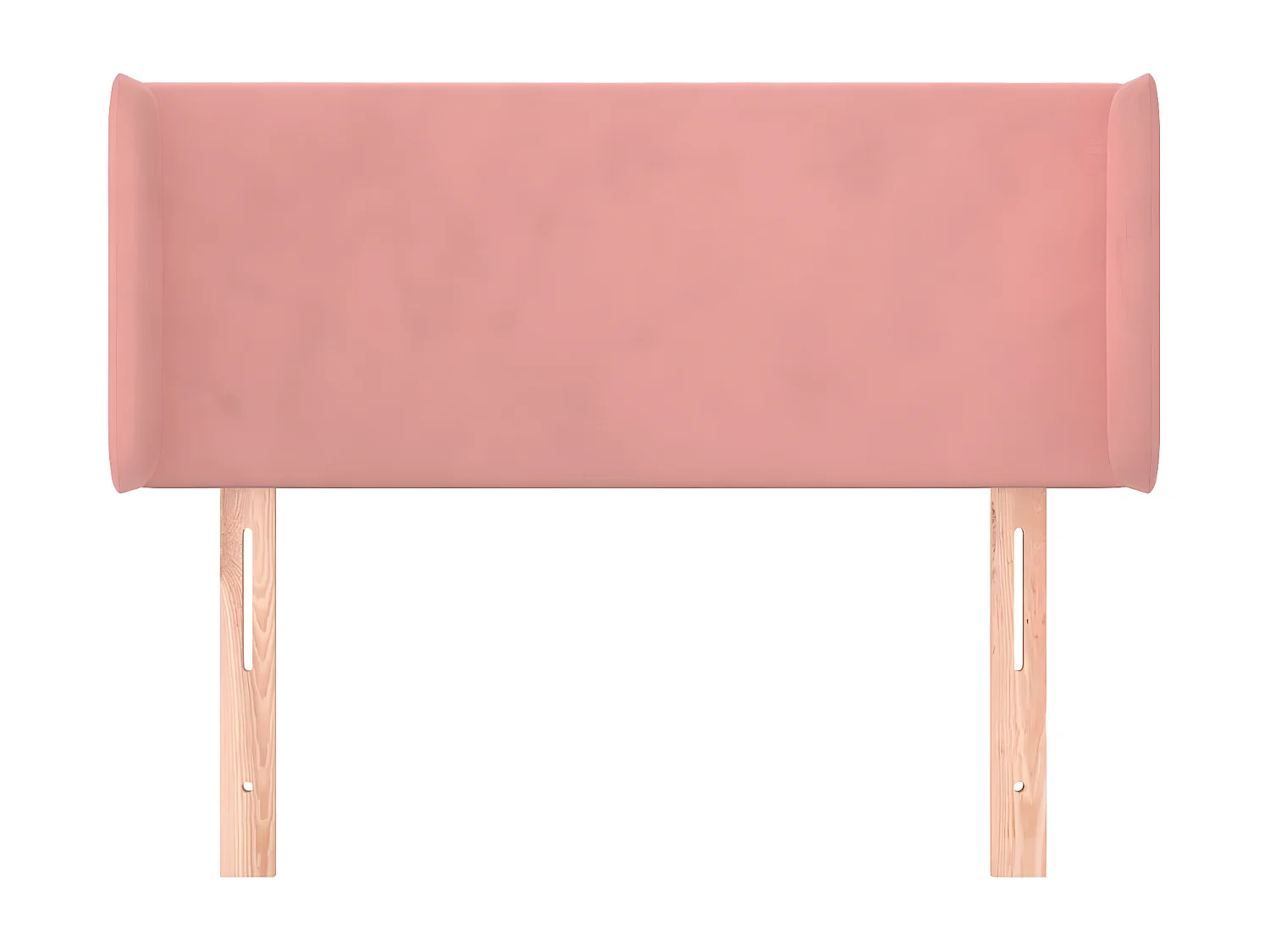 Tête de lit avec oreilles Rose 93x16x78/88 cm Velours