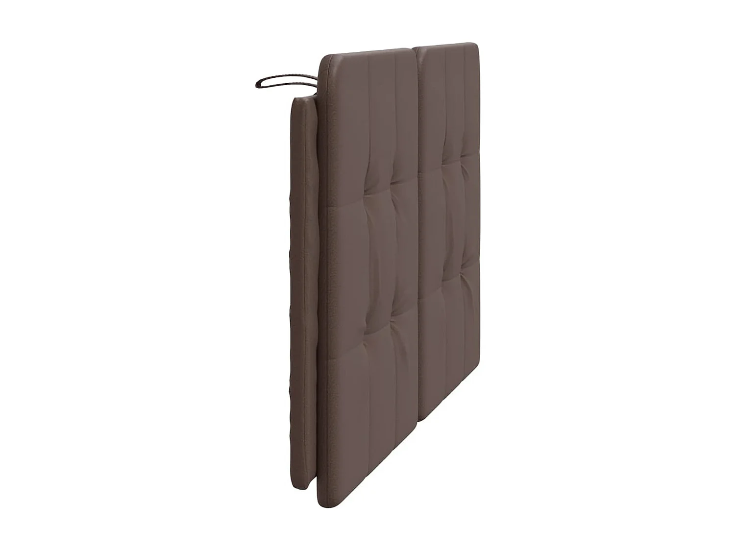Coussin de tête de lit marron 140 cm similicuir