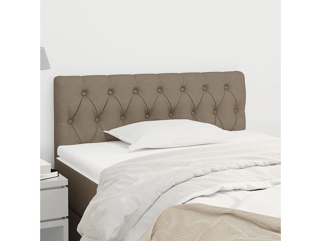Tête de lit Taupe 90x7x78/88 cm Tissu