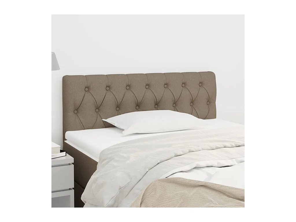 Tête de lit Taupe 90x7x78/88 cm Tissu