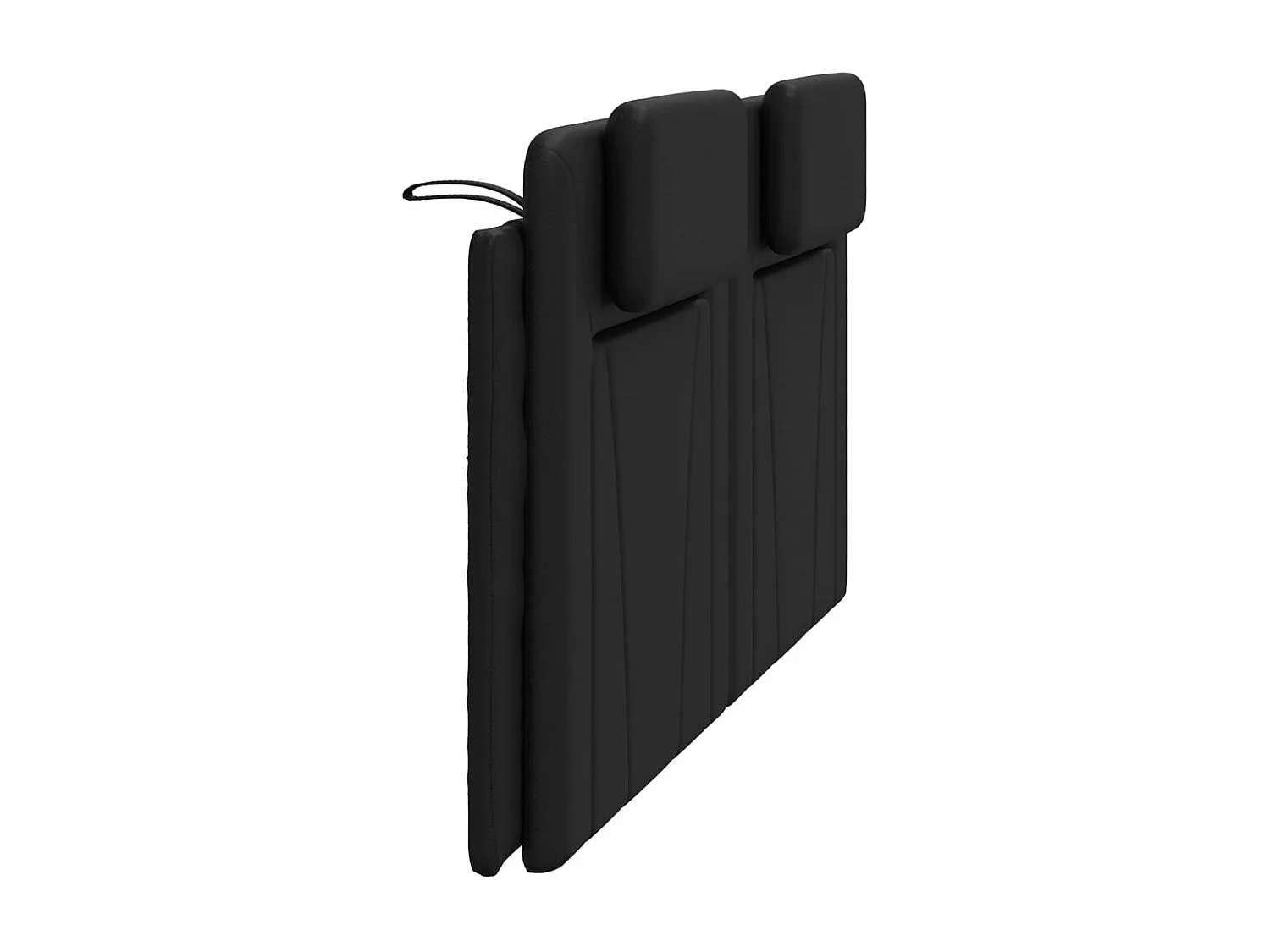 Coussin de tête de lit noir 180 cm similicuir