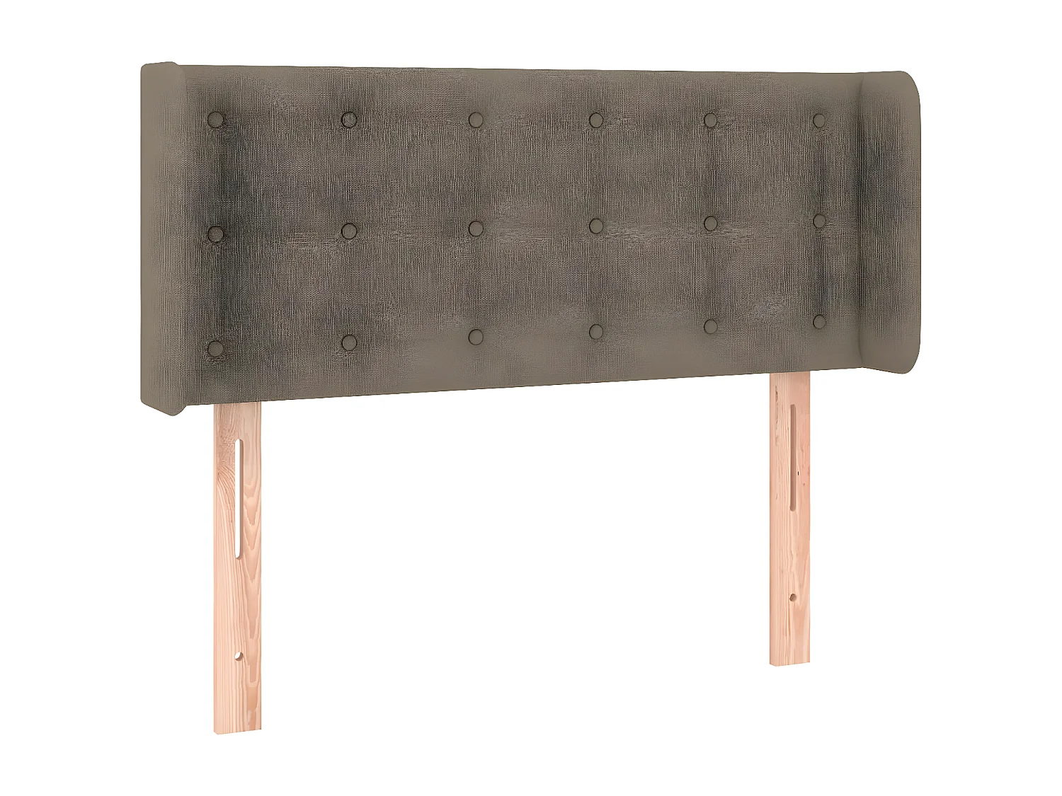 Tête de lit avec oreilles Taupe 103x16x78/88 cm Tissu