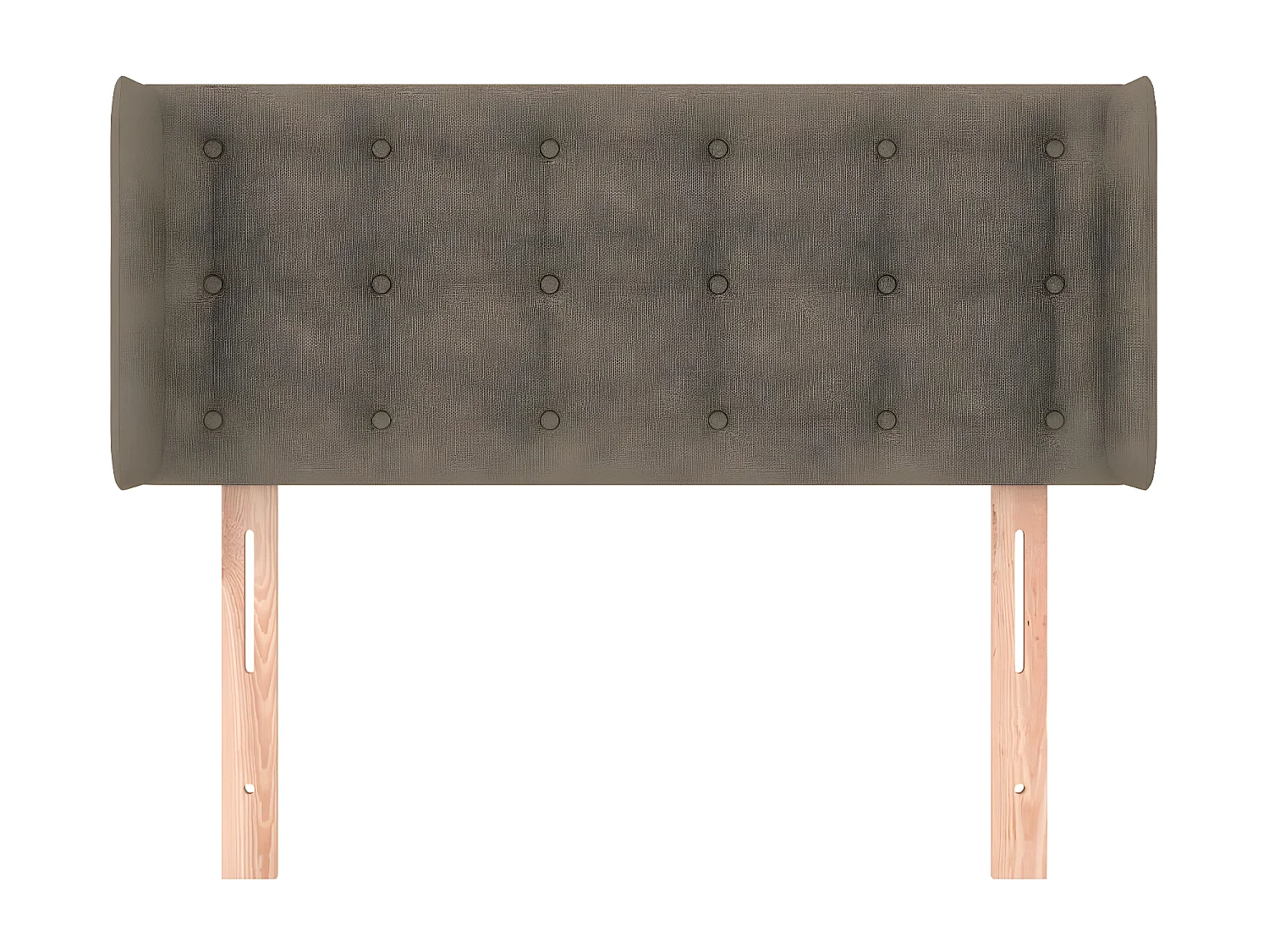 Tête de lit avec oreilles Taupe 103x16x78/88 cm Tissu