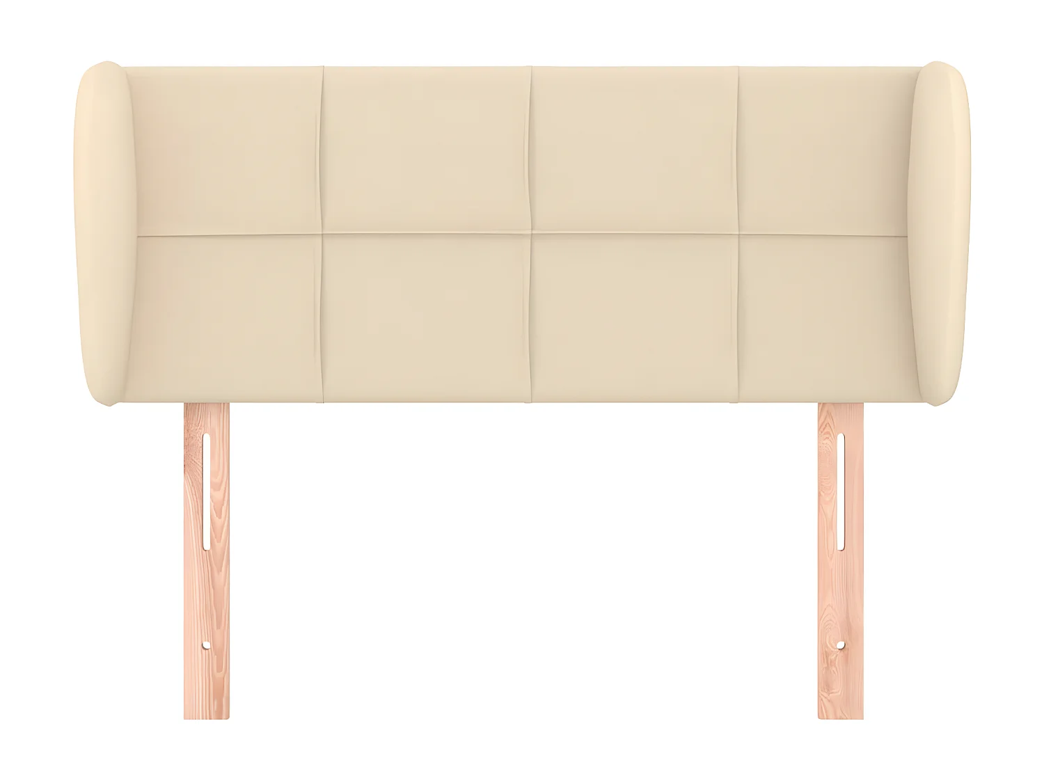 Tête de lit avec oreilles Crème 103x23x78/88 cm Tissu