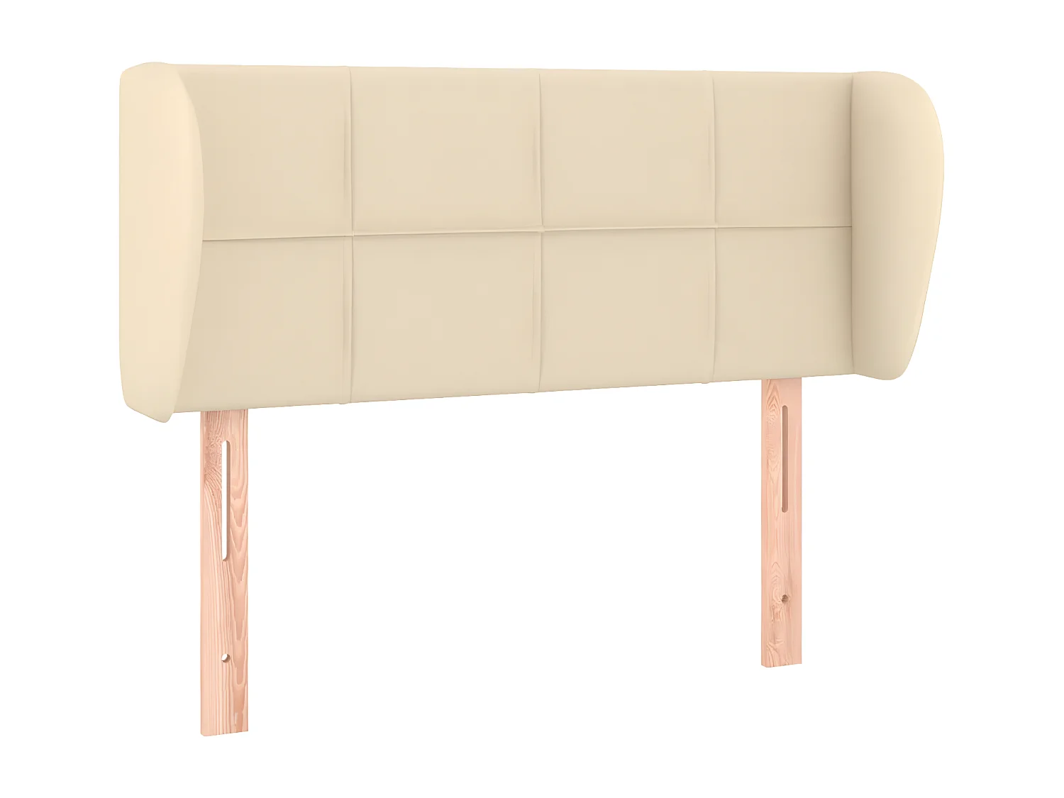 Tête de lit avec oreilles Crème 103x23x78/88 cm Tissu