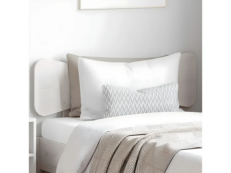 Tête de lit blanc 100 cm bois massif de pin