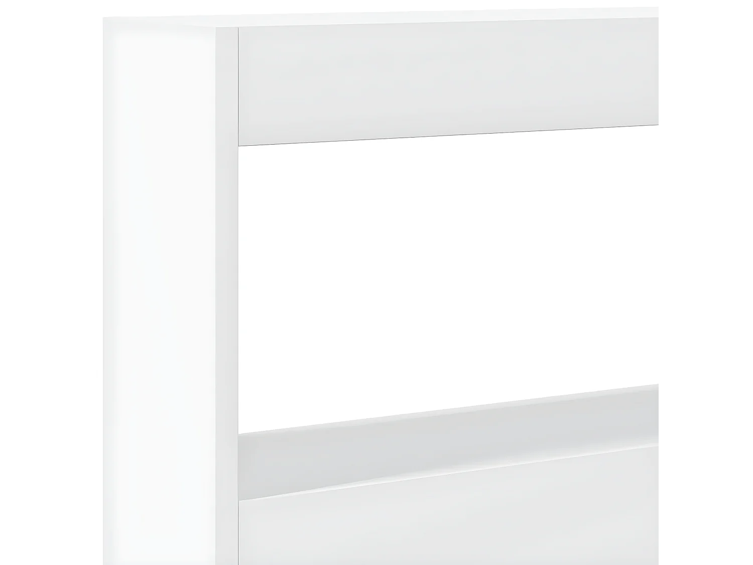 Armoire tête de lit avec LED blanc 180x17x102 cm