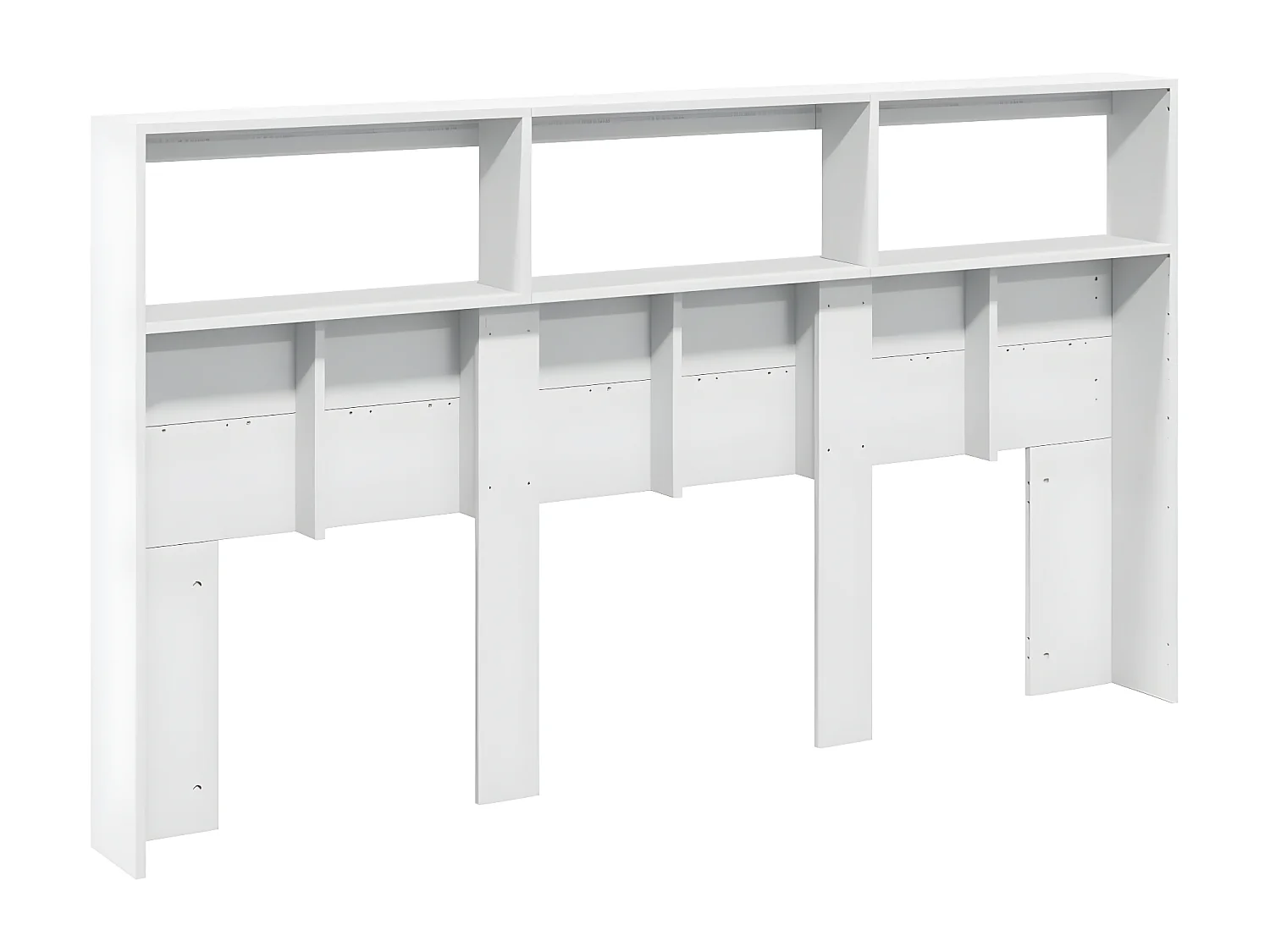 Armoire tête de lit avec LED blanc 180x17x102 cm