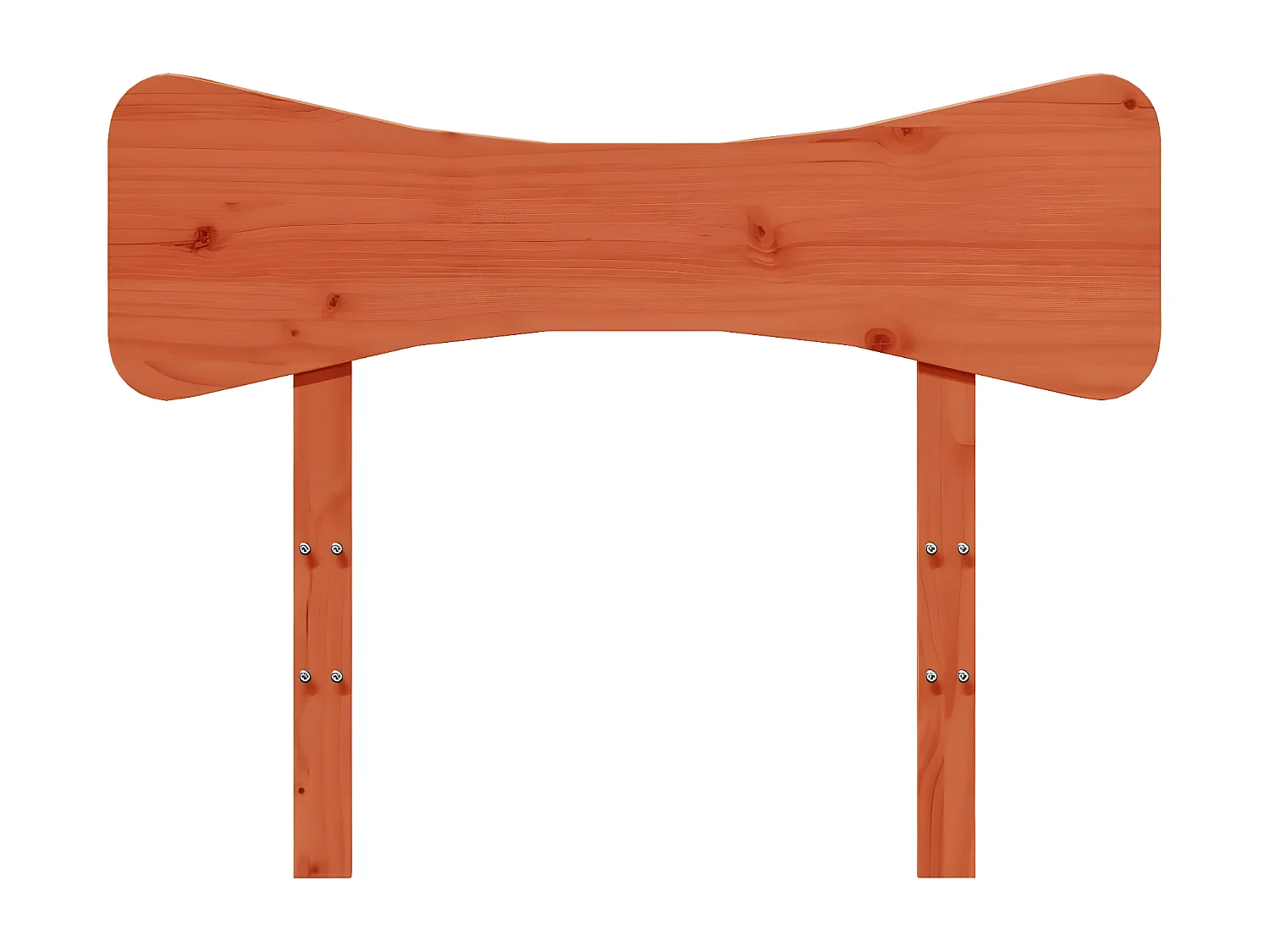 Tête de lit cire marron 75 cm bois massif de pin