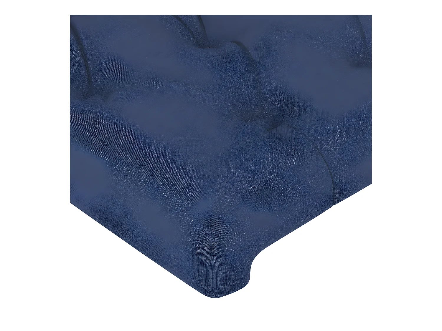Tête de lit avec oreilles Bleu 103x16x78/88 cm Tissu