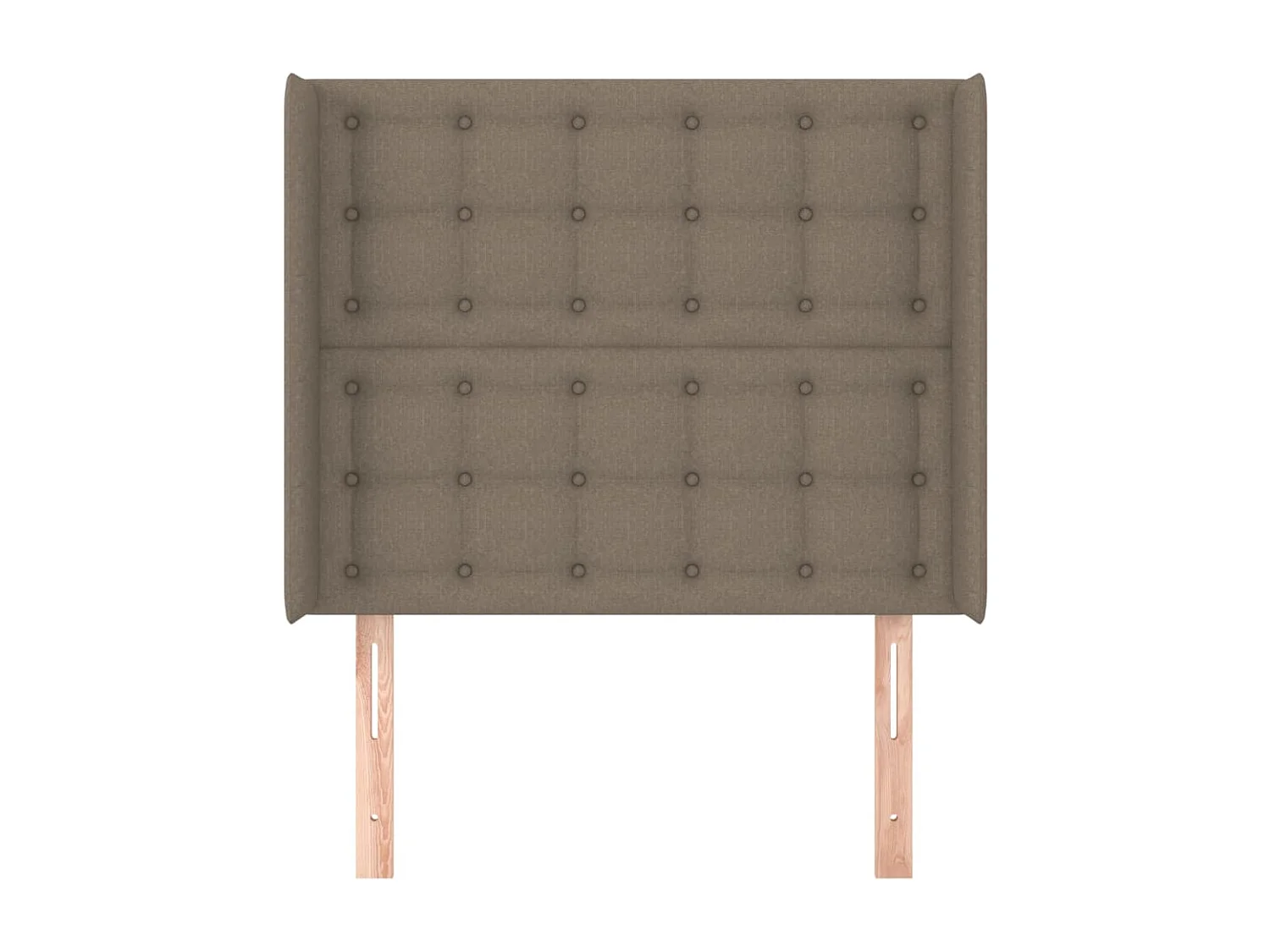Tête de lit avec oreilles Taupe 83x16x118/128 cm Tissu