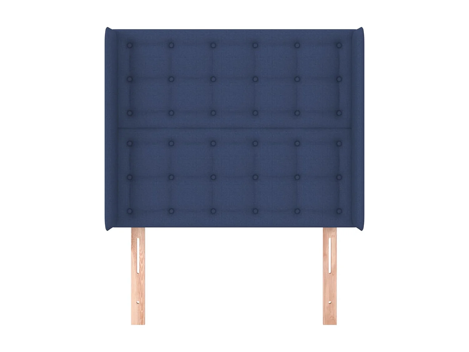 Tête de lit avec oreilles Bleu 83x16x118/128 cm Tissu
