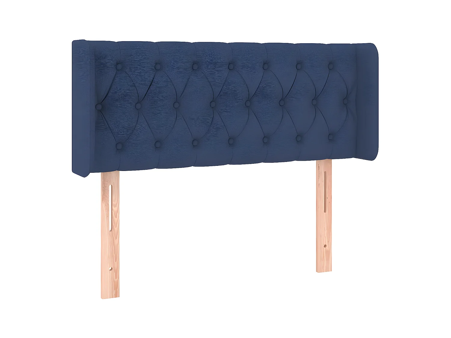 Tête de lit à LED Bleu 93x16x78/88 cm Tissu