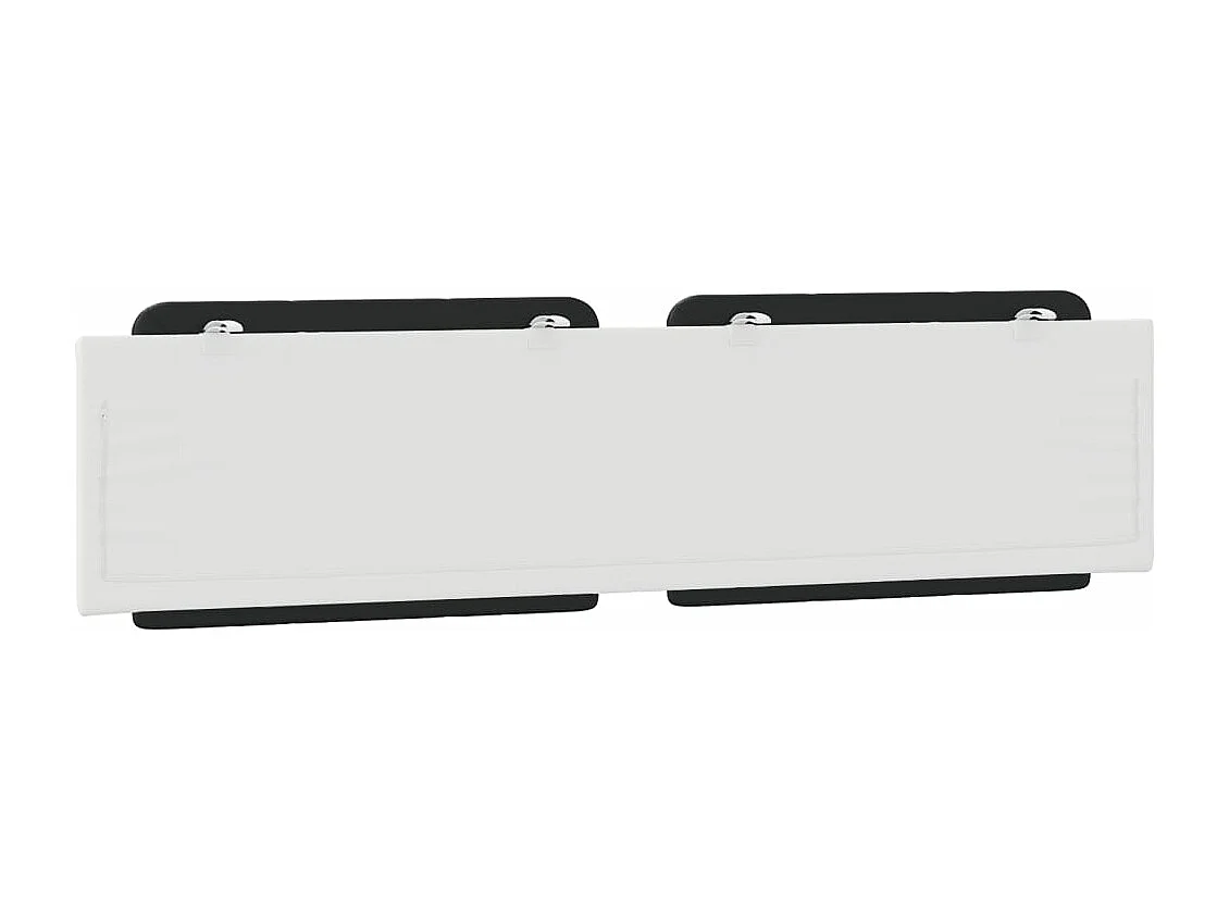 Coussin de tête de lit noir et blanc 200 cm similicuir