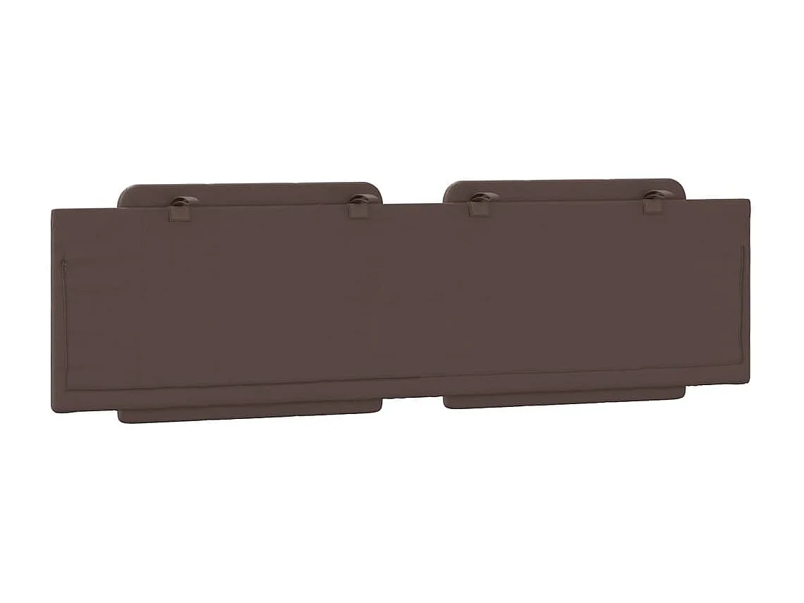 Coussin de tête de lit marron 180 cm similicuir