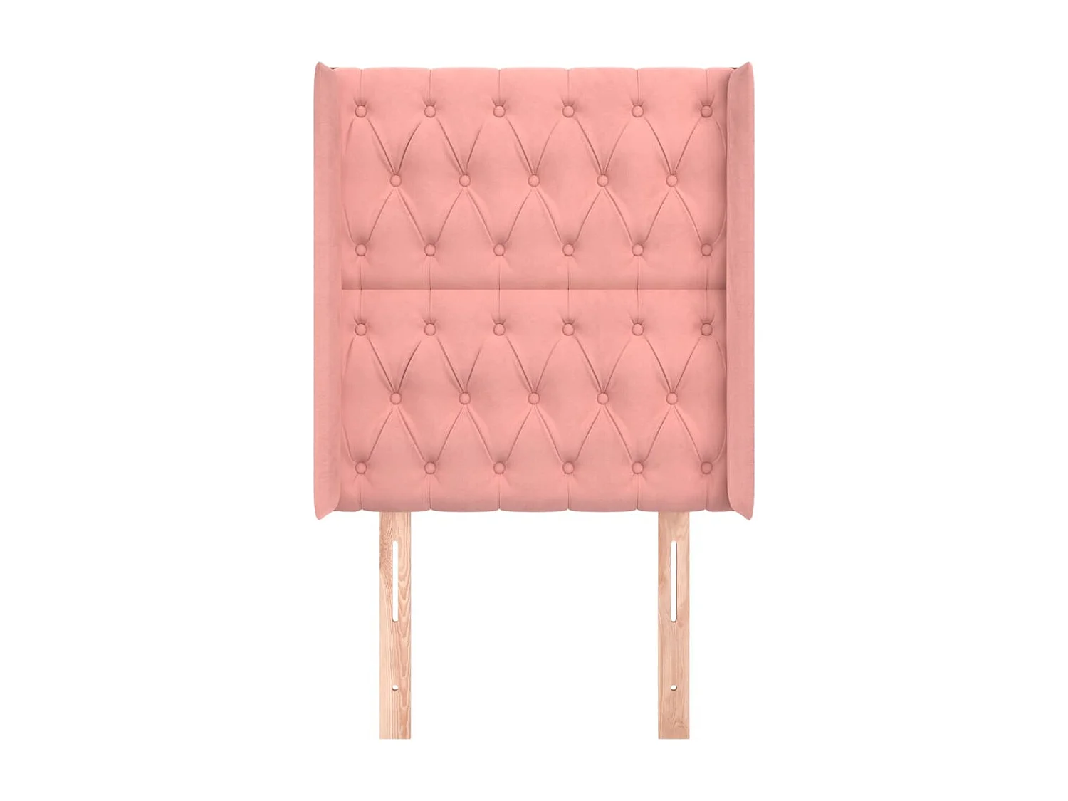 Tête de lit avec oreilles Rose 83x16x118/128 cm Velours