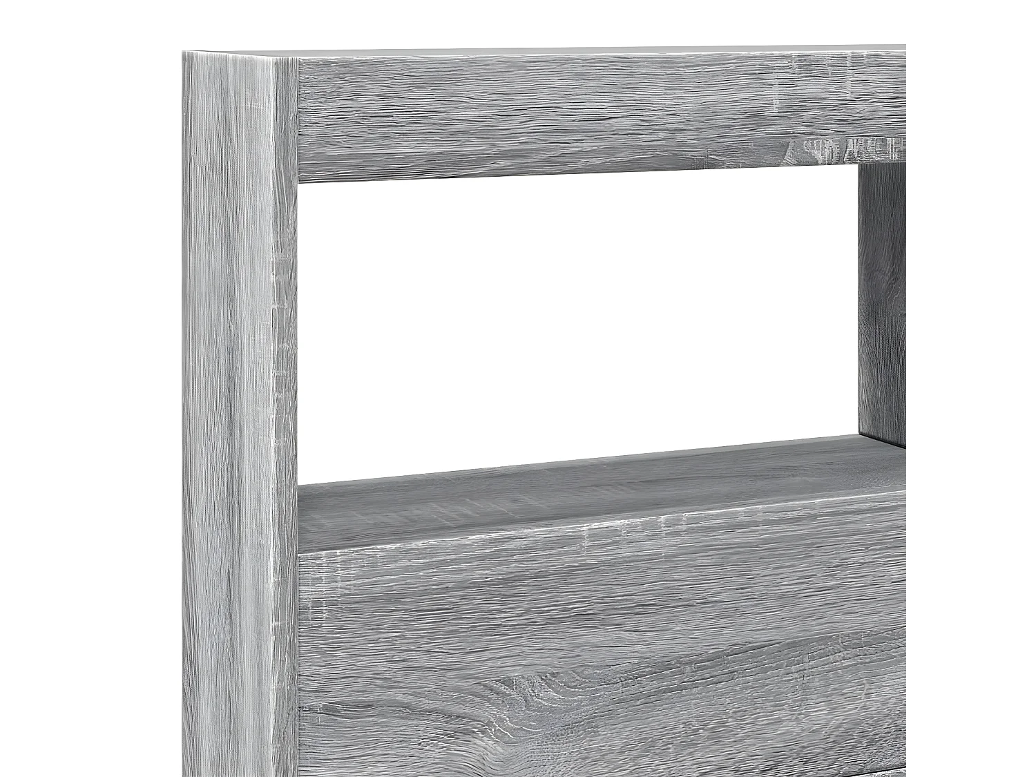 Armoire tête de lit avec LED sonoma gris 140x17x102 cm