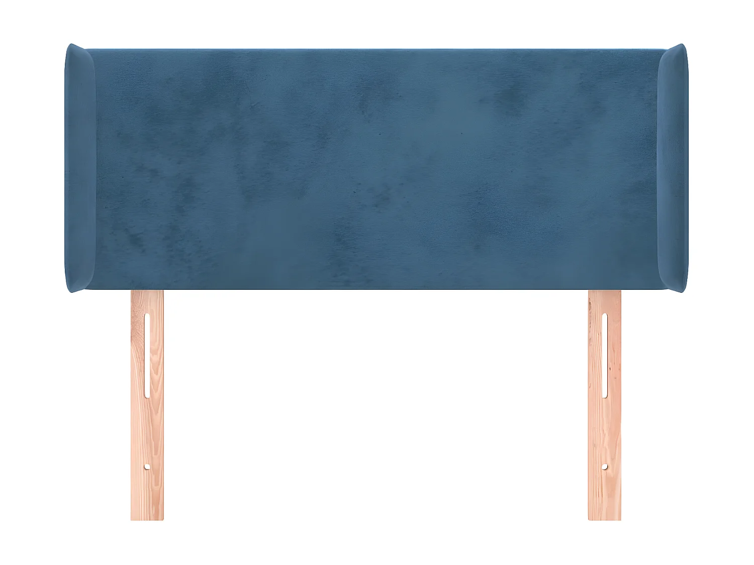 Cabecero de terciopelo azul oscuro 93x16x78/88 cm