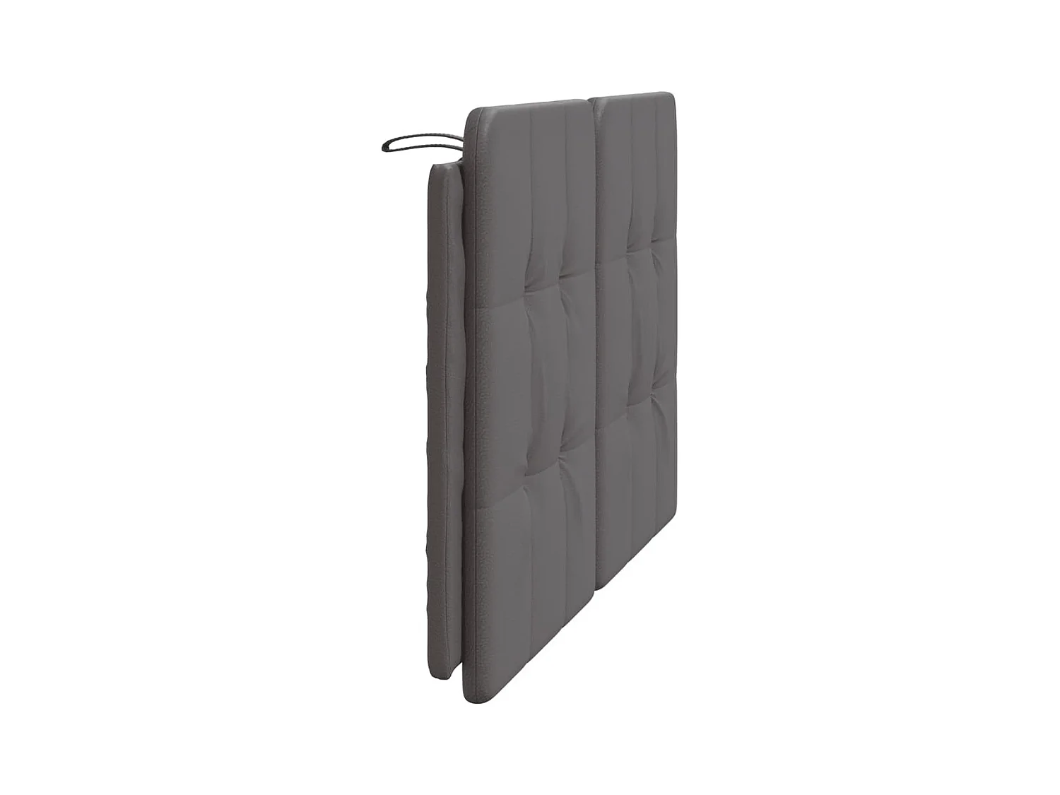 Coussin de tête de lit gris 160 cm similicuir
