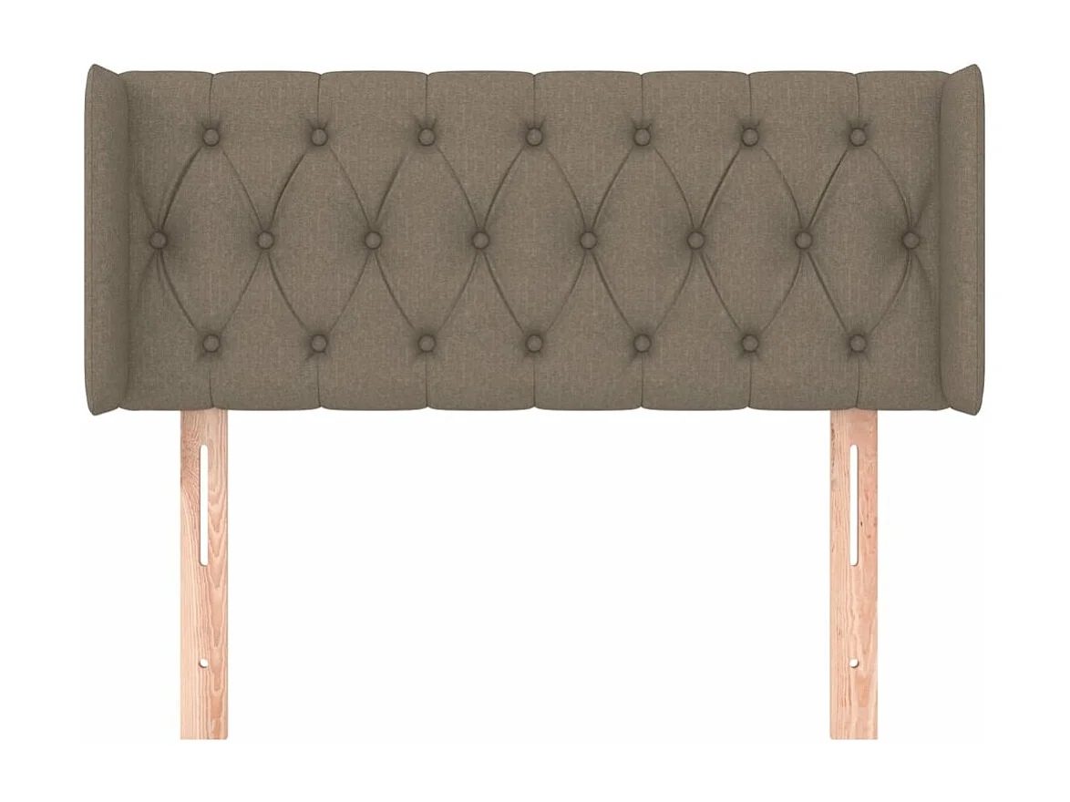 Tête de lit avec oreilles Taupe 93x16x78/88 cm Tissu