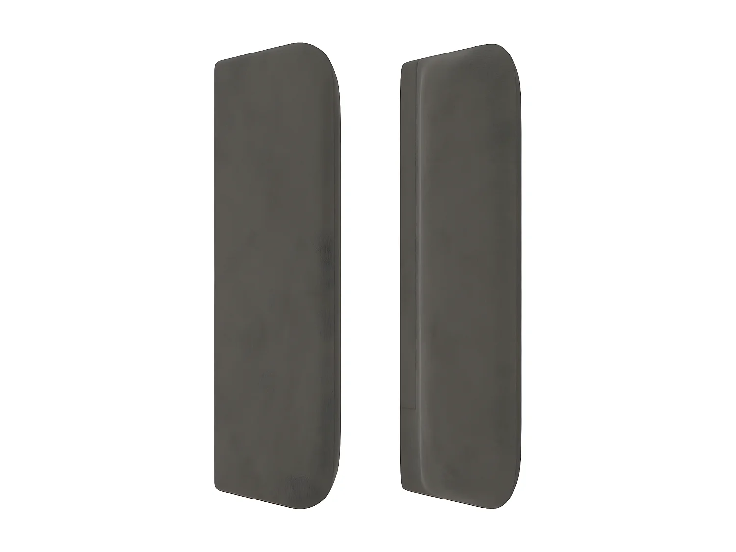 Tête de lit avec oreilles Gris foncé 93x16x78/88 cm Velours