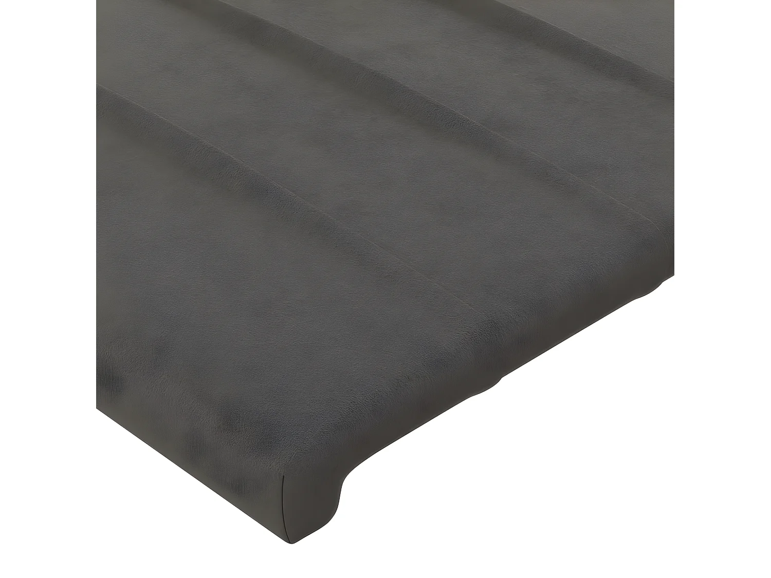 Tête de lit Gris foncé 100x5x78/88 cm Velours