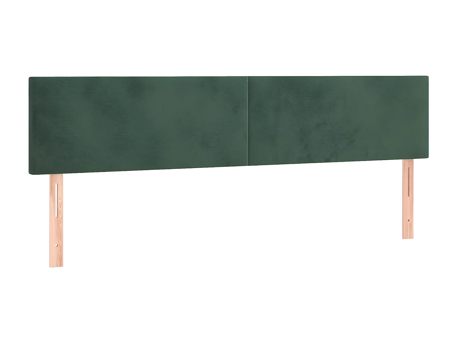 Têtes de lit 2 pièces Vert foncé 90x5x78/88 cm Velours