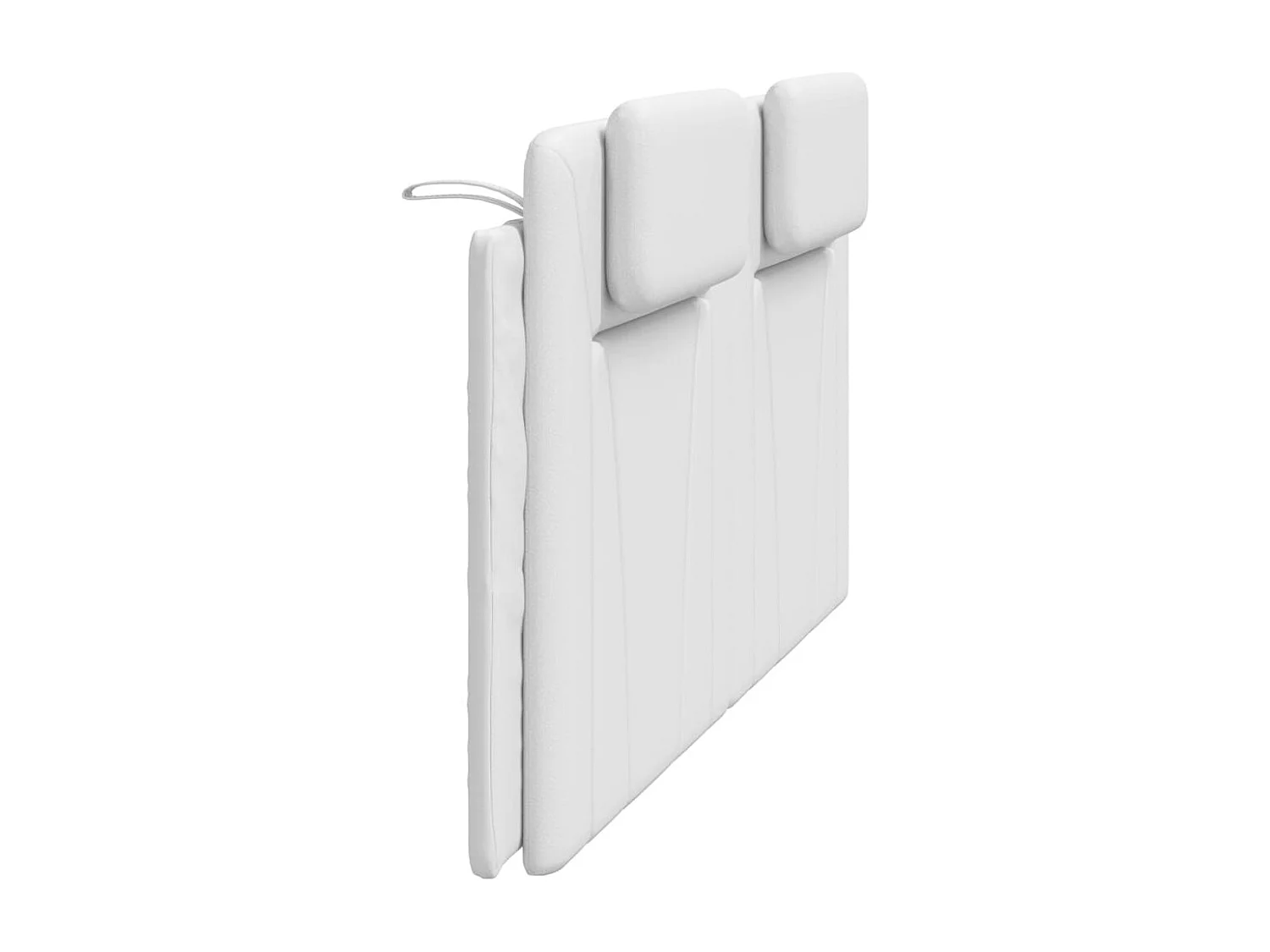 Coussin de tête de lit blanc 180 cm similicuir