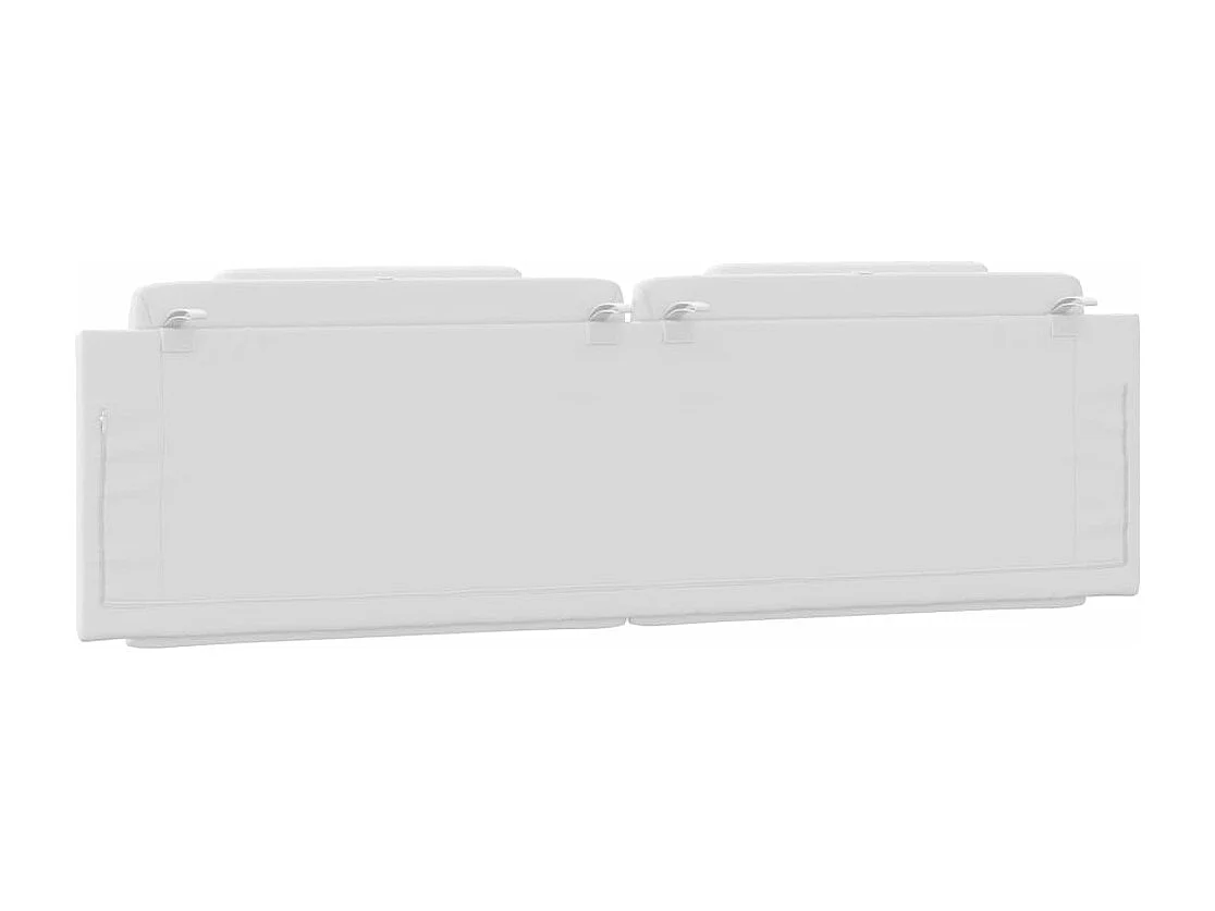 Coussin de tête de lit blanc 180 cm similicuir