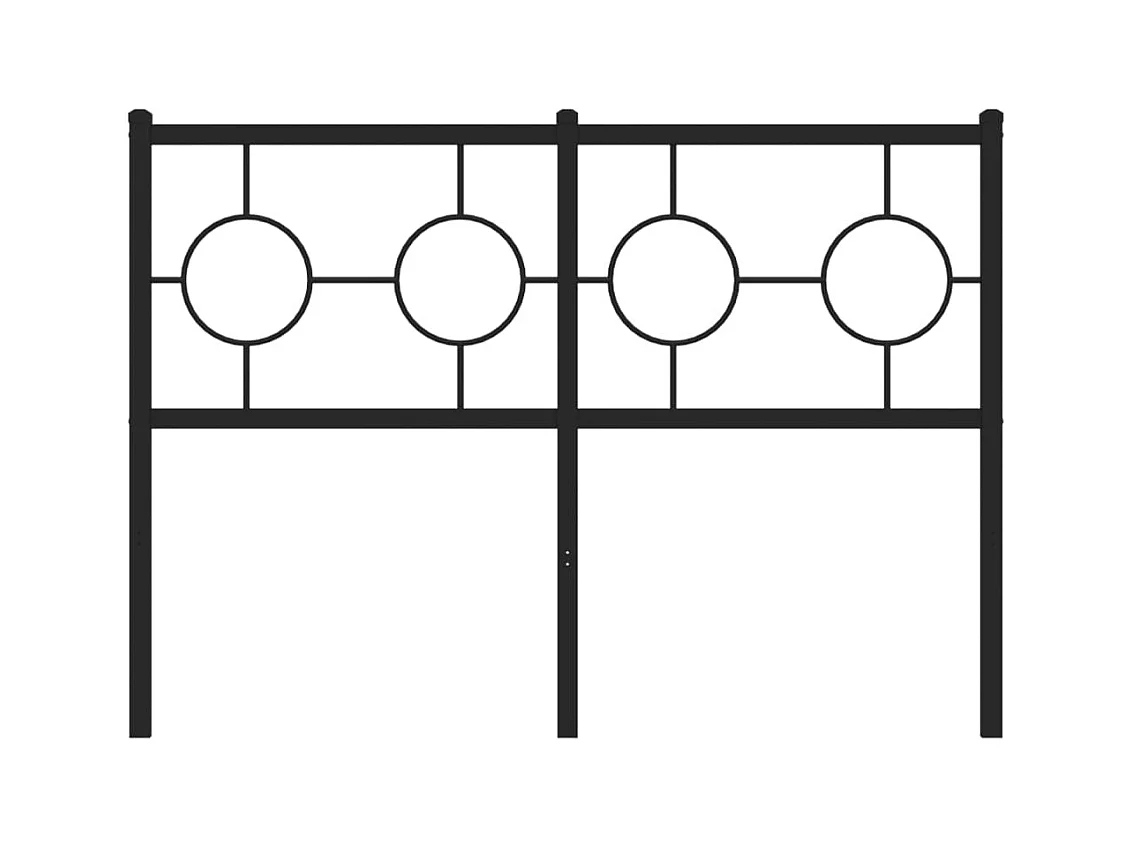Tête de lit métal noir 120 cm