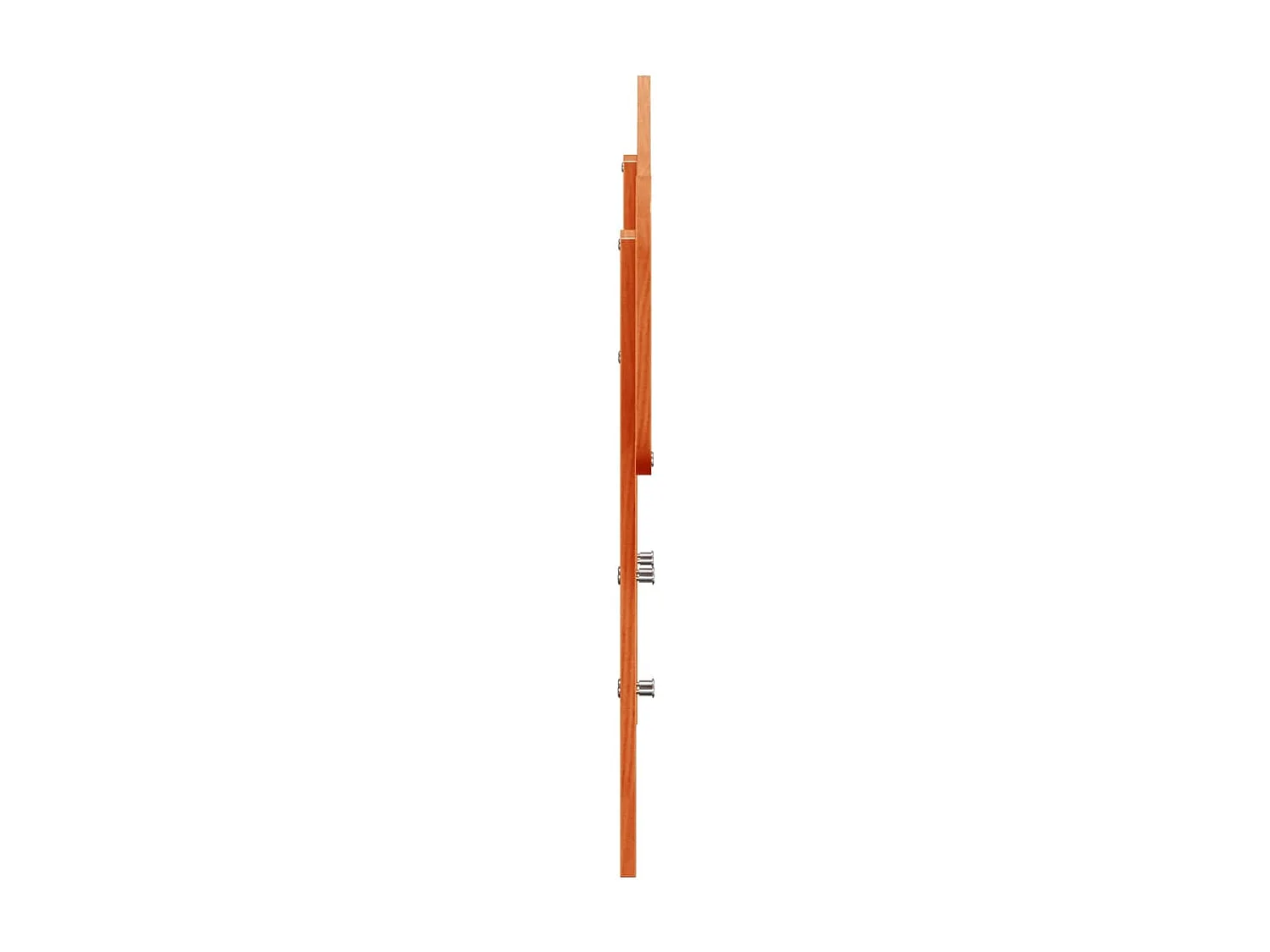 Tête de lit cire marron 90 cm bois massif de pin