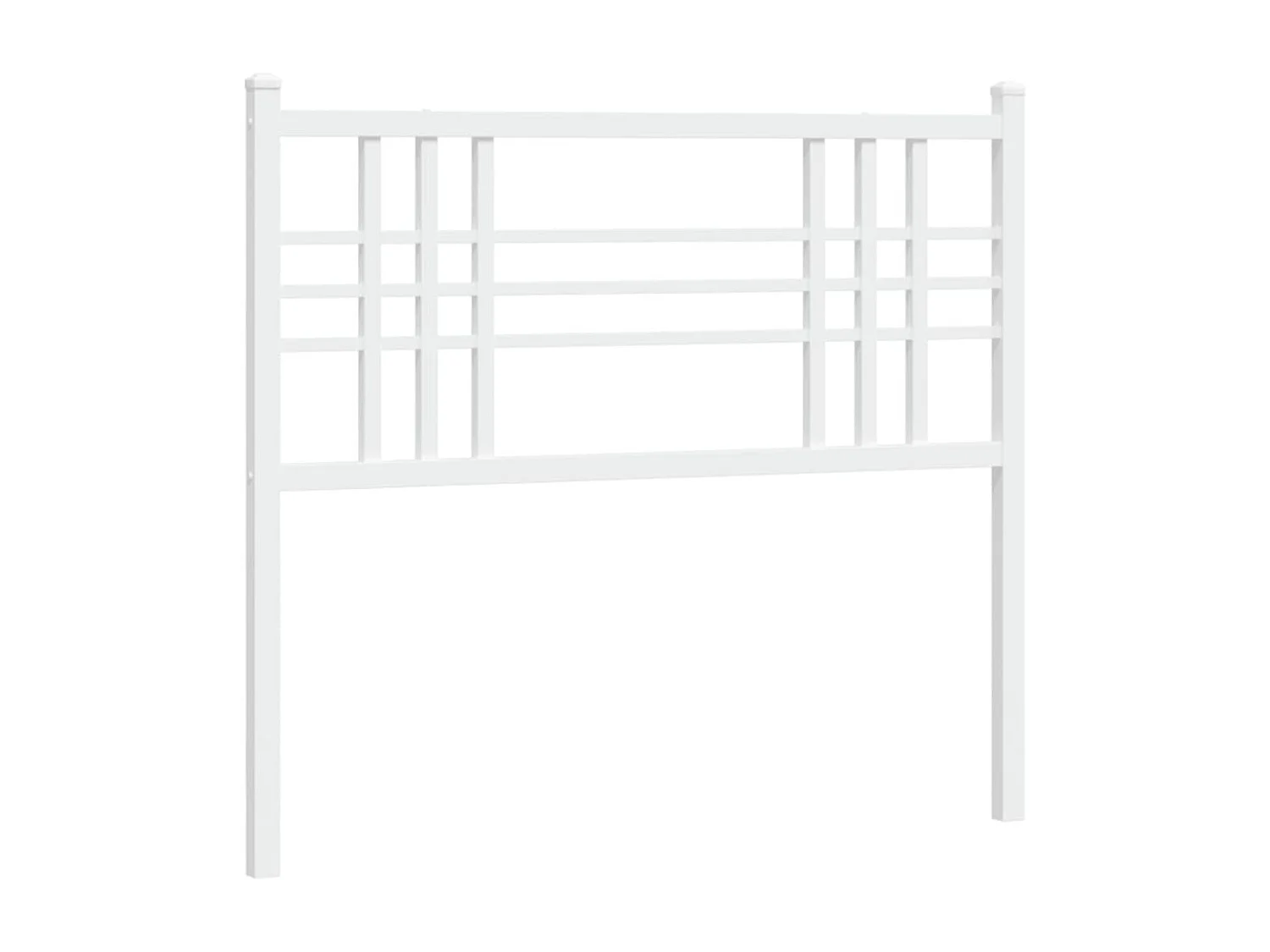 Cabeceira de cama 100 cm metal branco